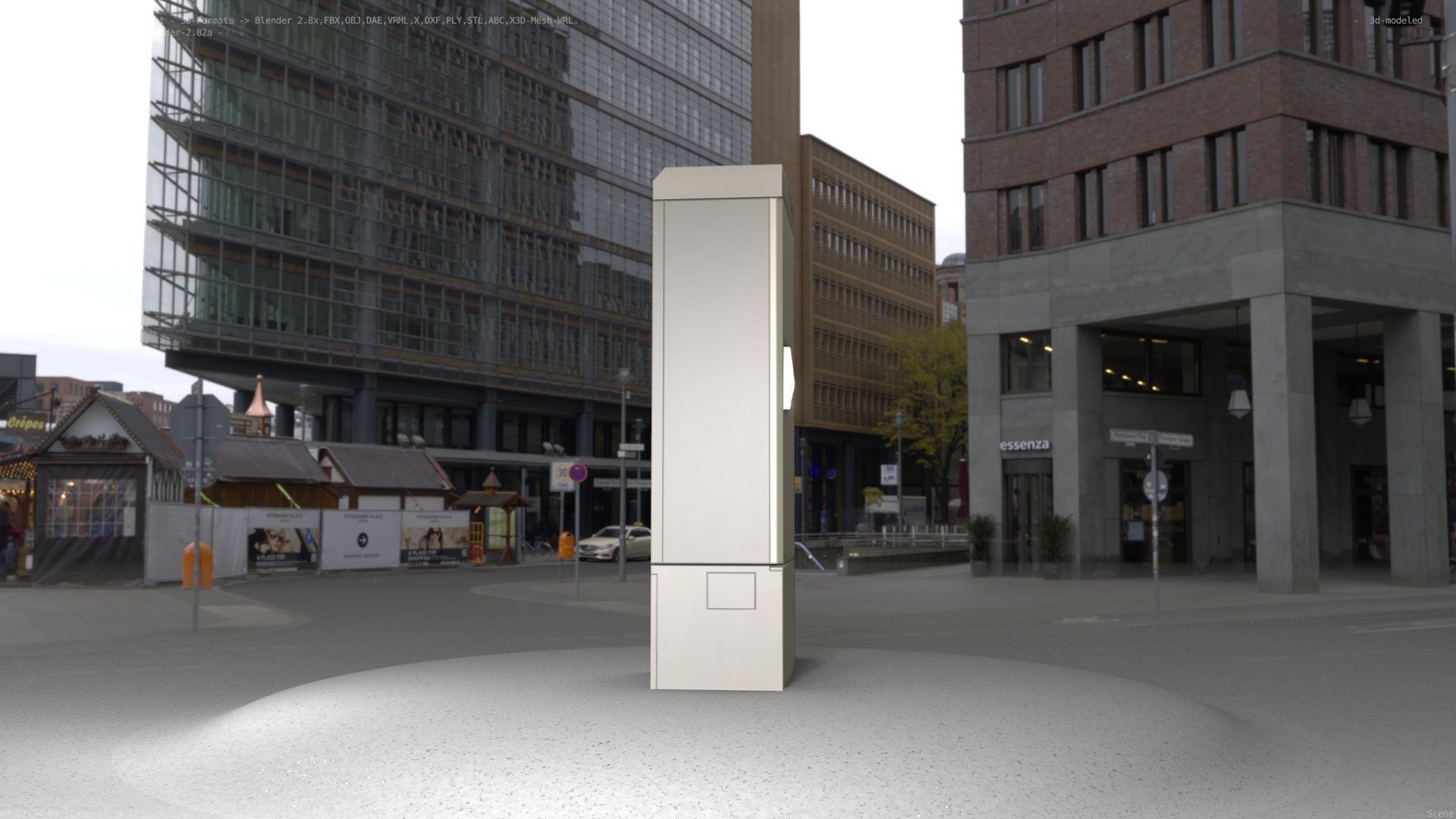 Electrical Distribution Cabinet 23 Low-poly 3D model_56