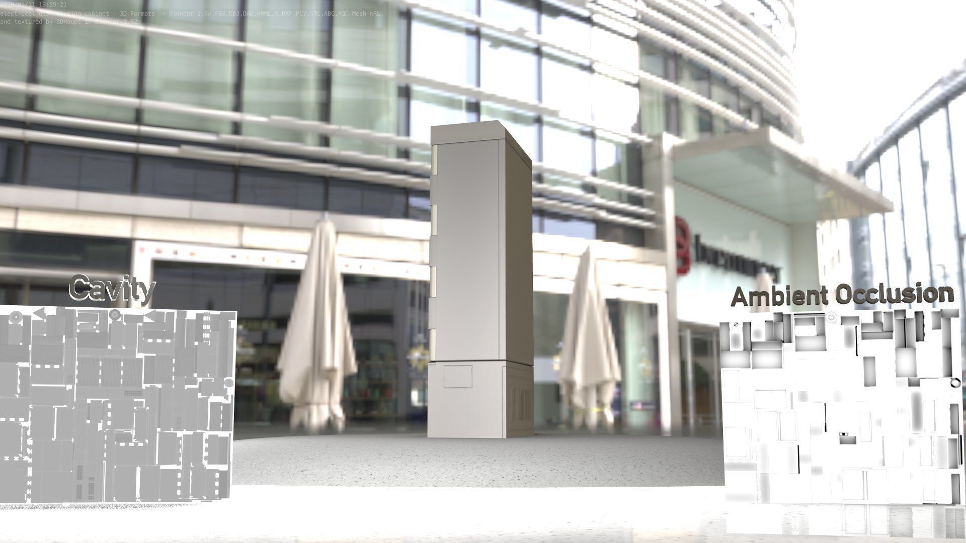 Electrical Distribution Cabinet 23 Low-poly 3D model_41