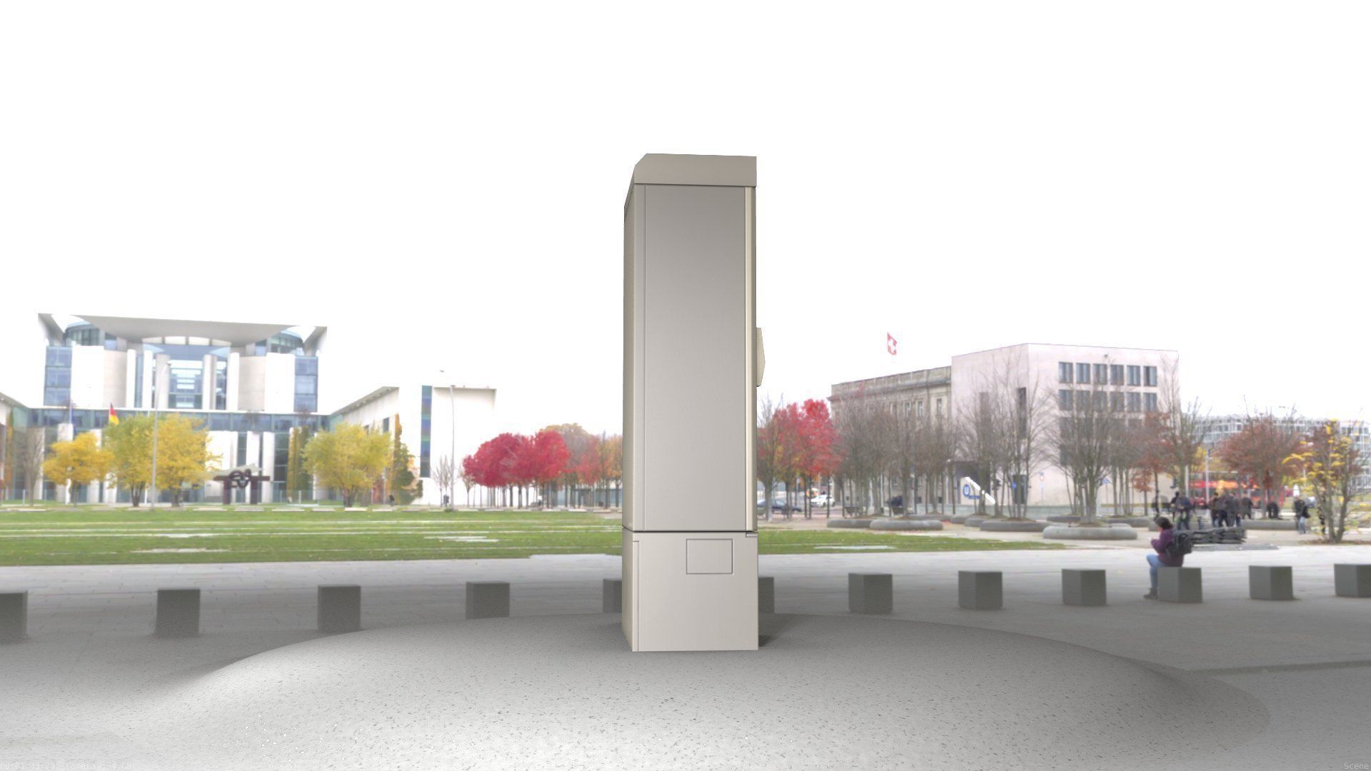 Electrical Distribution Cabinet 23 Low-poly 3D model_55