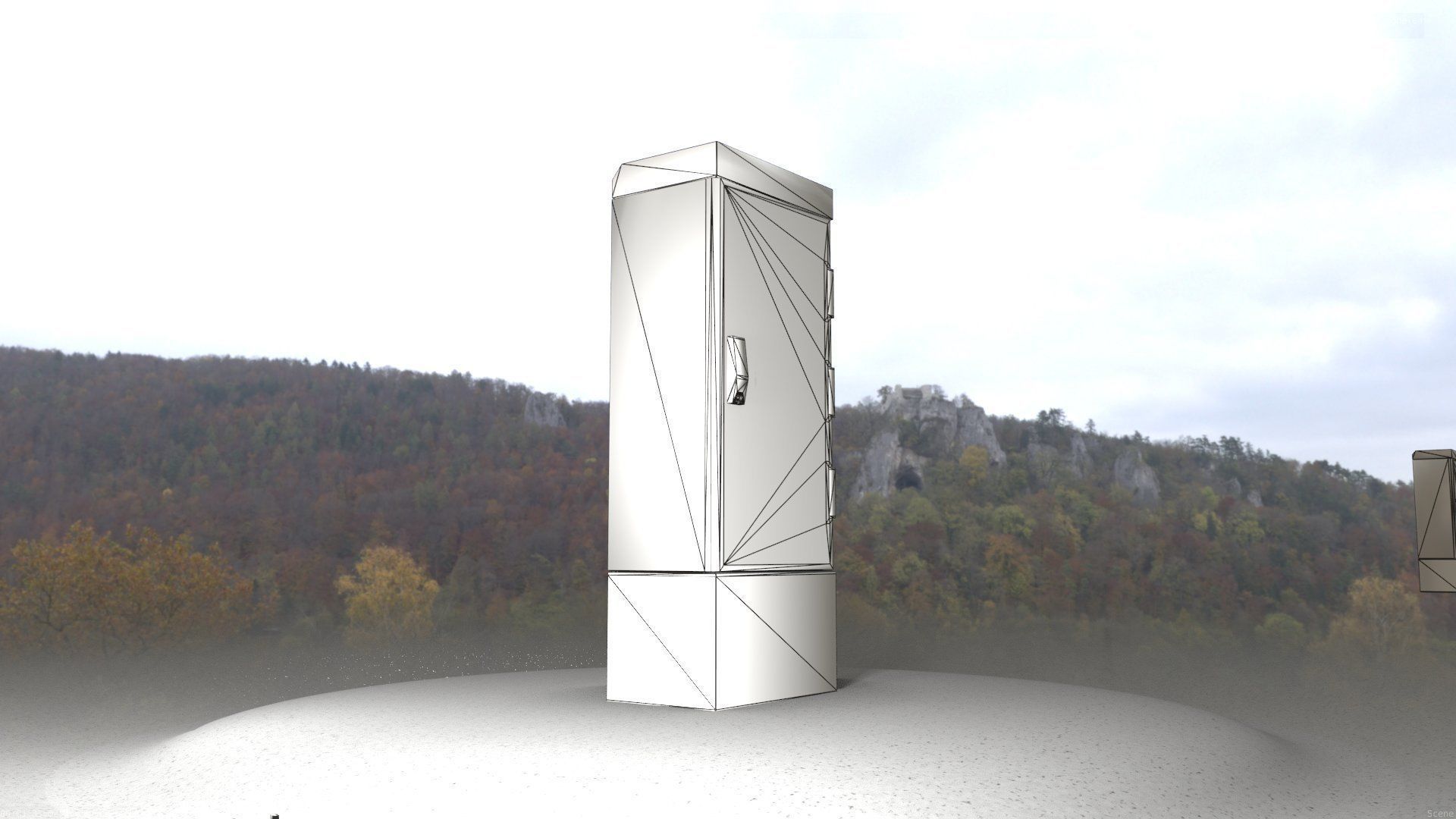 Electrical Distribution Cabinet 23 Low-poly 3D model_82