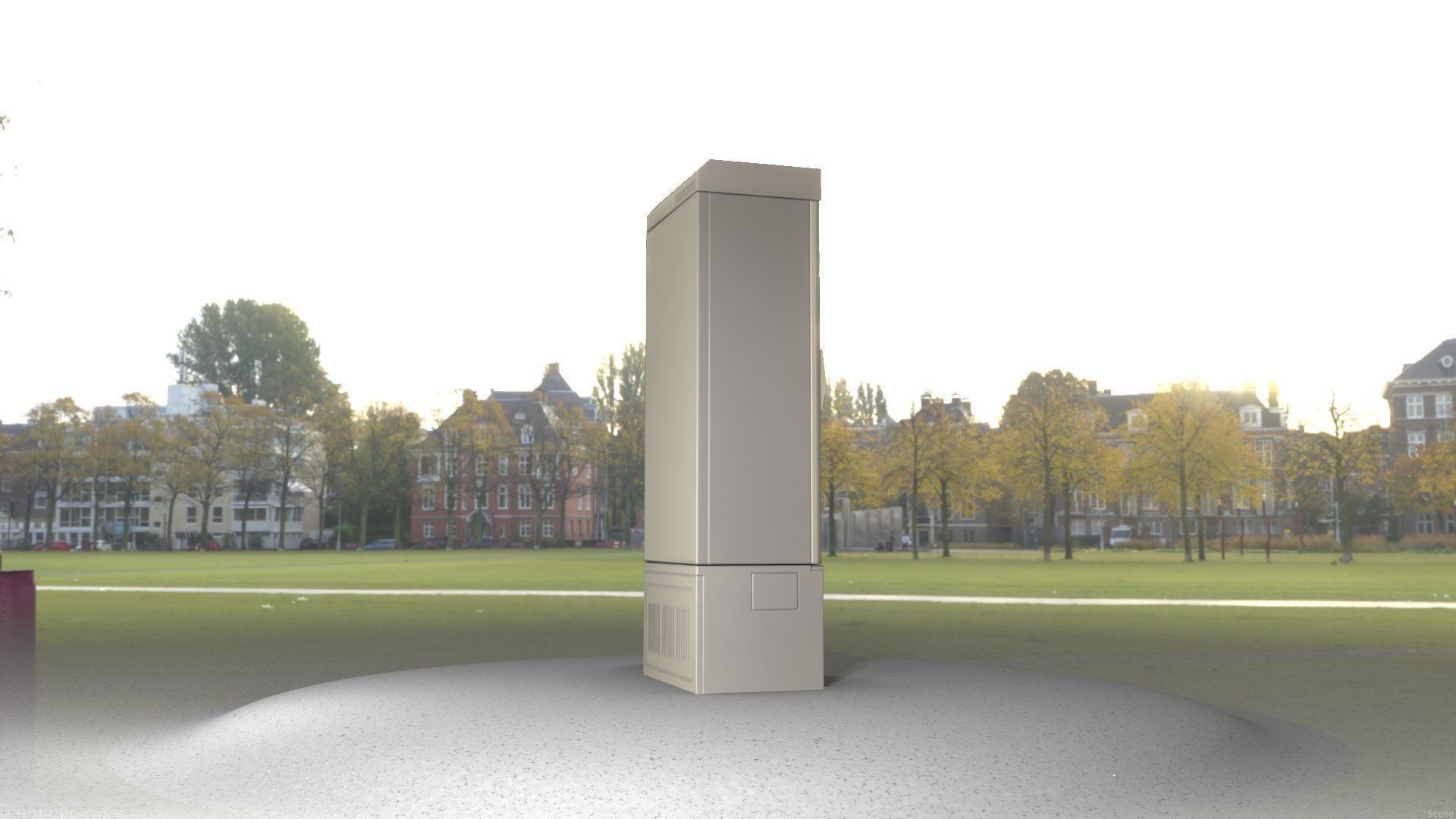 Electrical Distribution Cabinet 23 Low-poly 3D model_54
