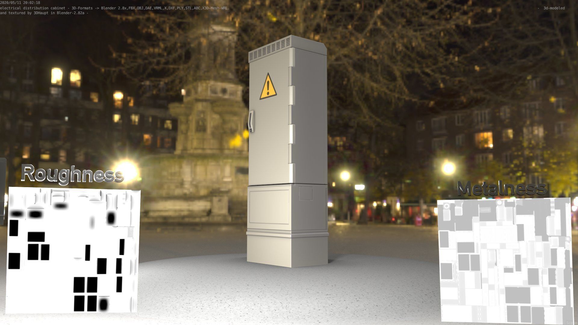 Distribution-Cabinet 25 Low-poly 3D model_41