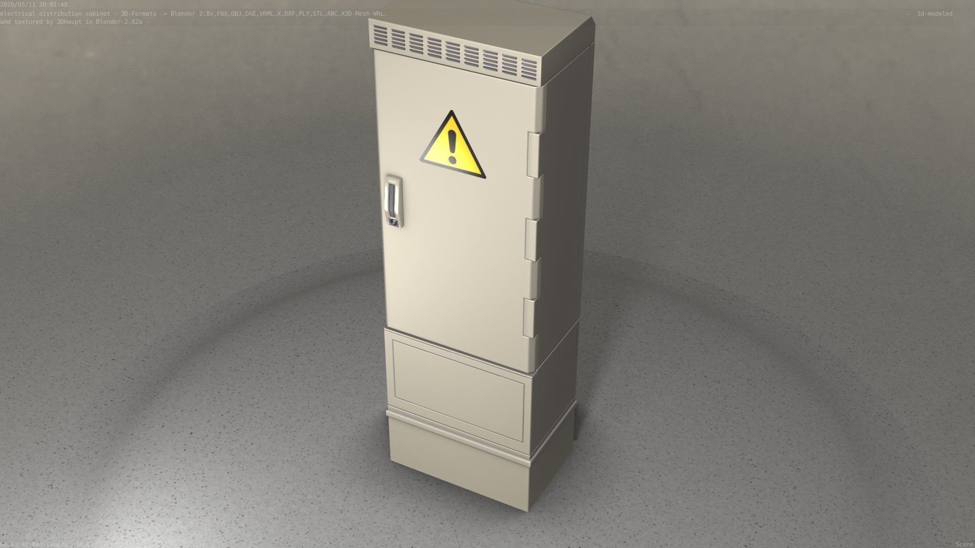 Distribution-Cabinet 25 Low-poly 3D model_12