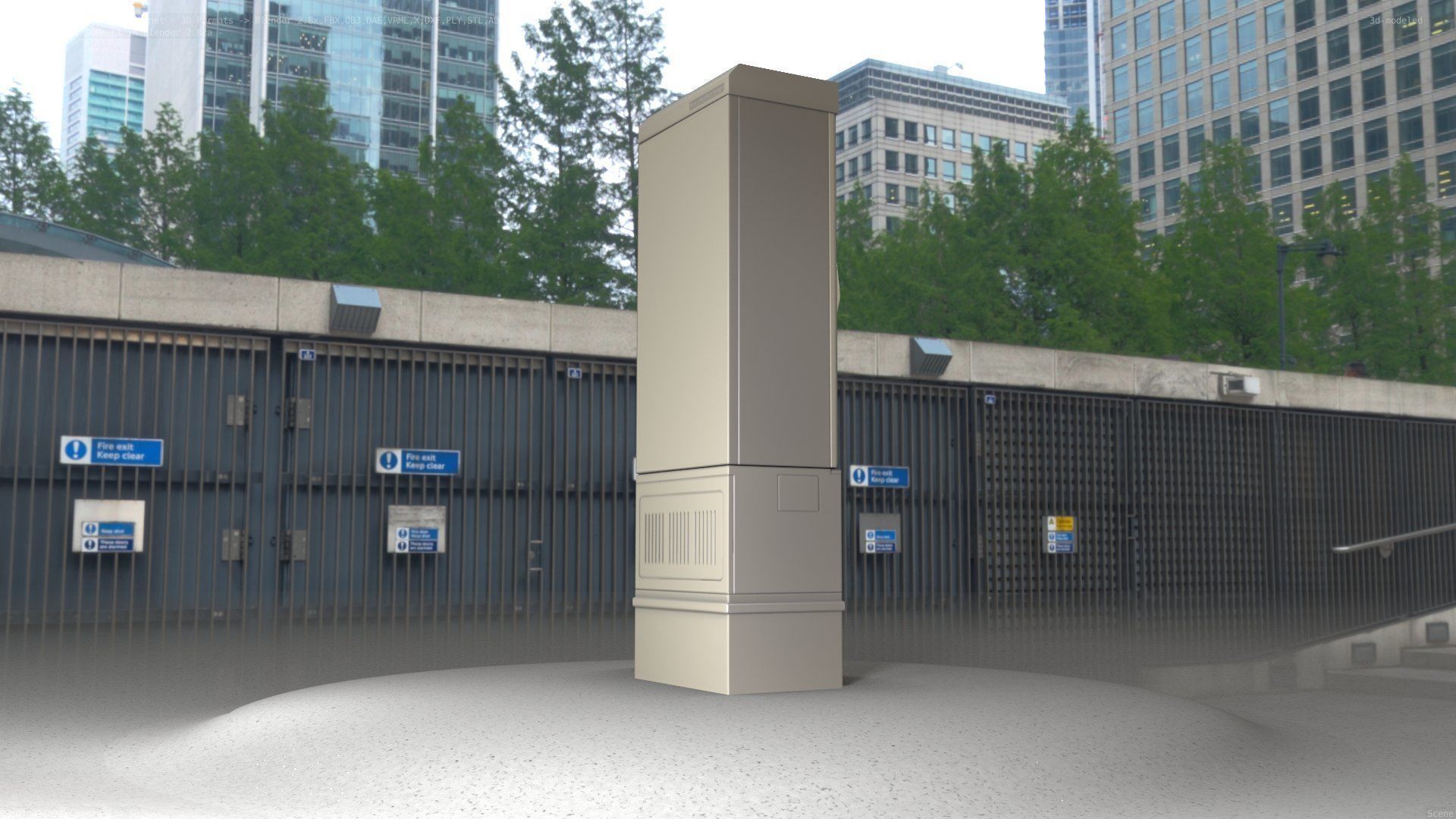 Distribution-Cabinet 25 Low-poly 3D model_58