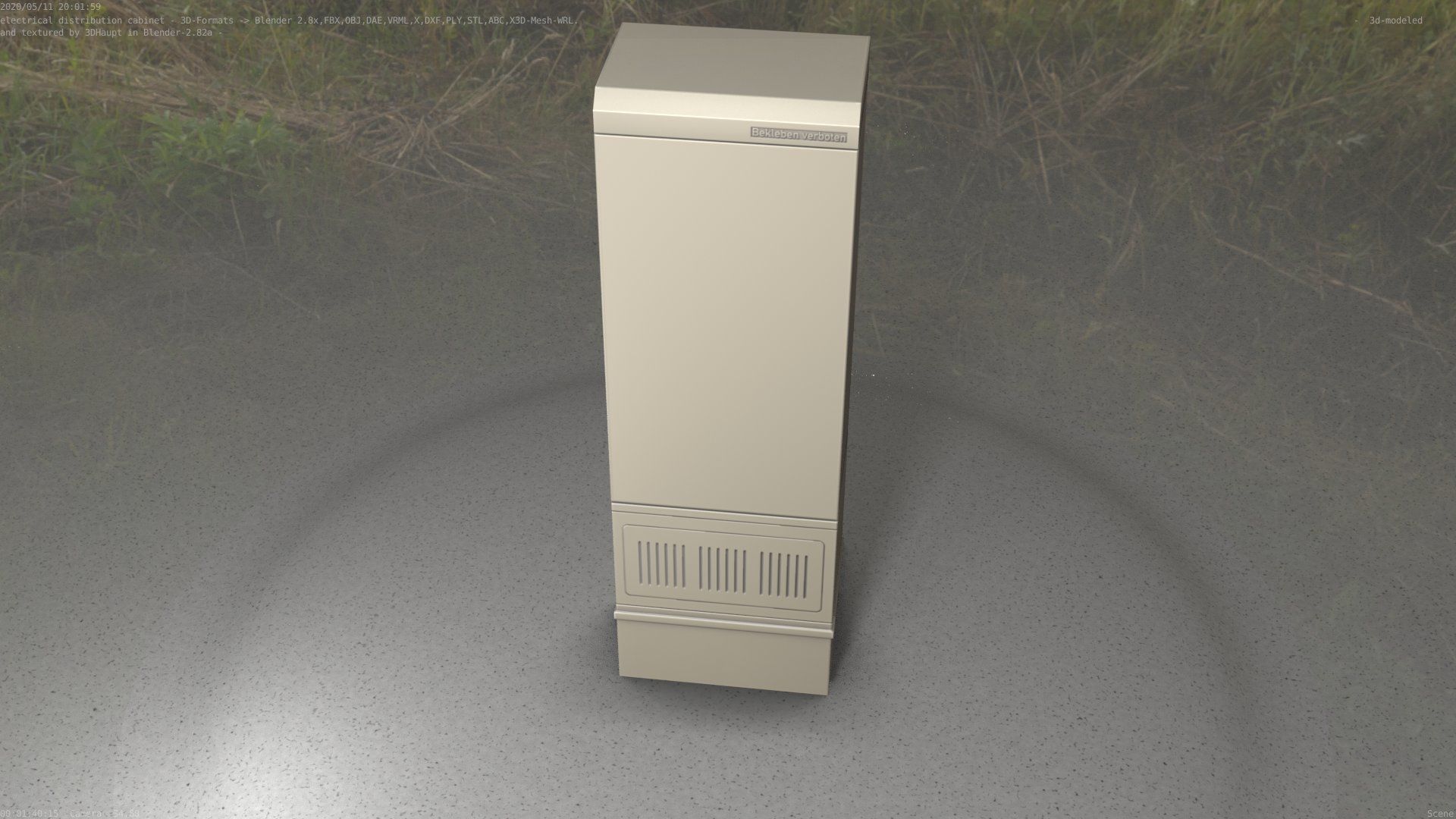 Distribution-Cabinet 25 Low-poly 3D model_22