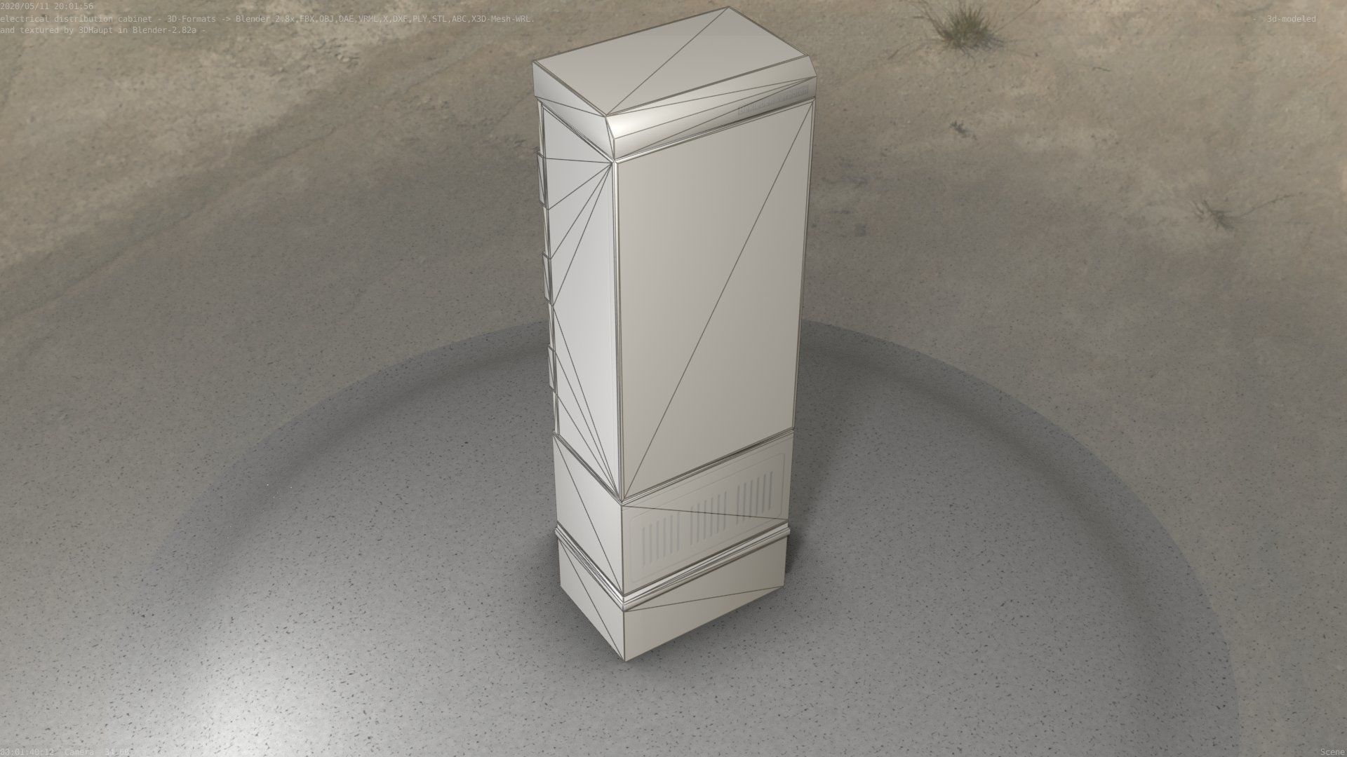 Distribution-Cabinet 25 Low-poly 3D model_19