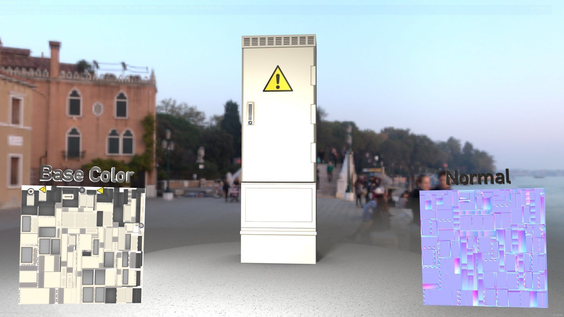 Distribution-Cabinet 25 Low-poly 3D model_68