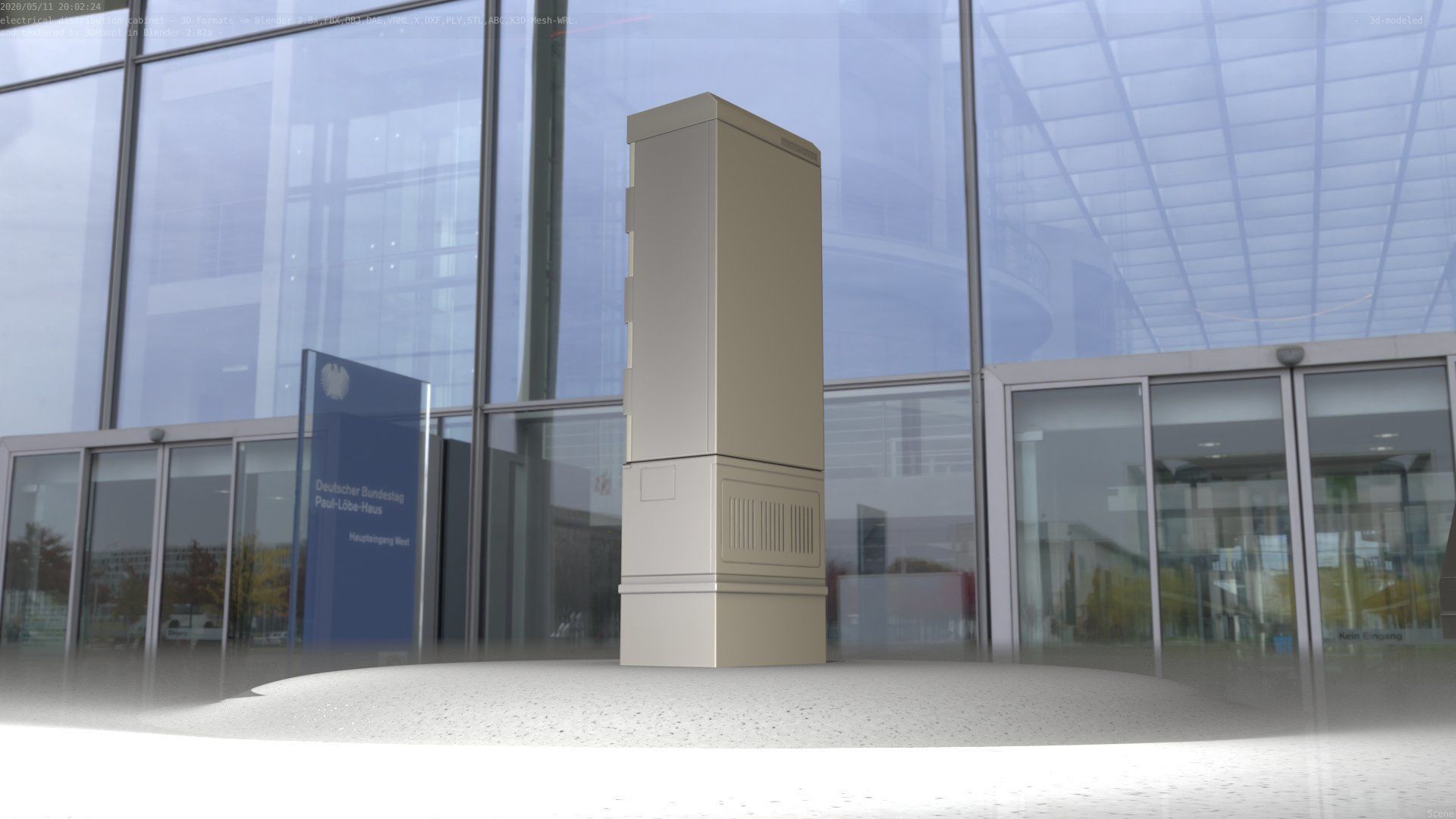 Distribution-Cabinet 25 Low-poly 3D model_48