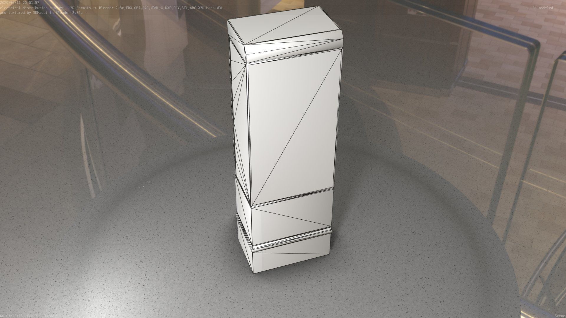 Distribution-Cabinet 25 Low-poly 3D model_20