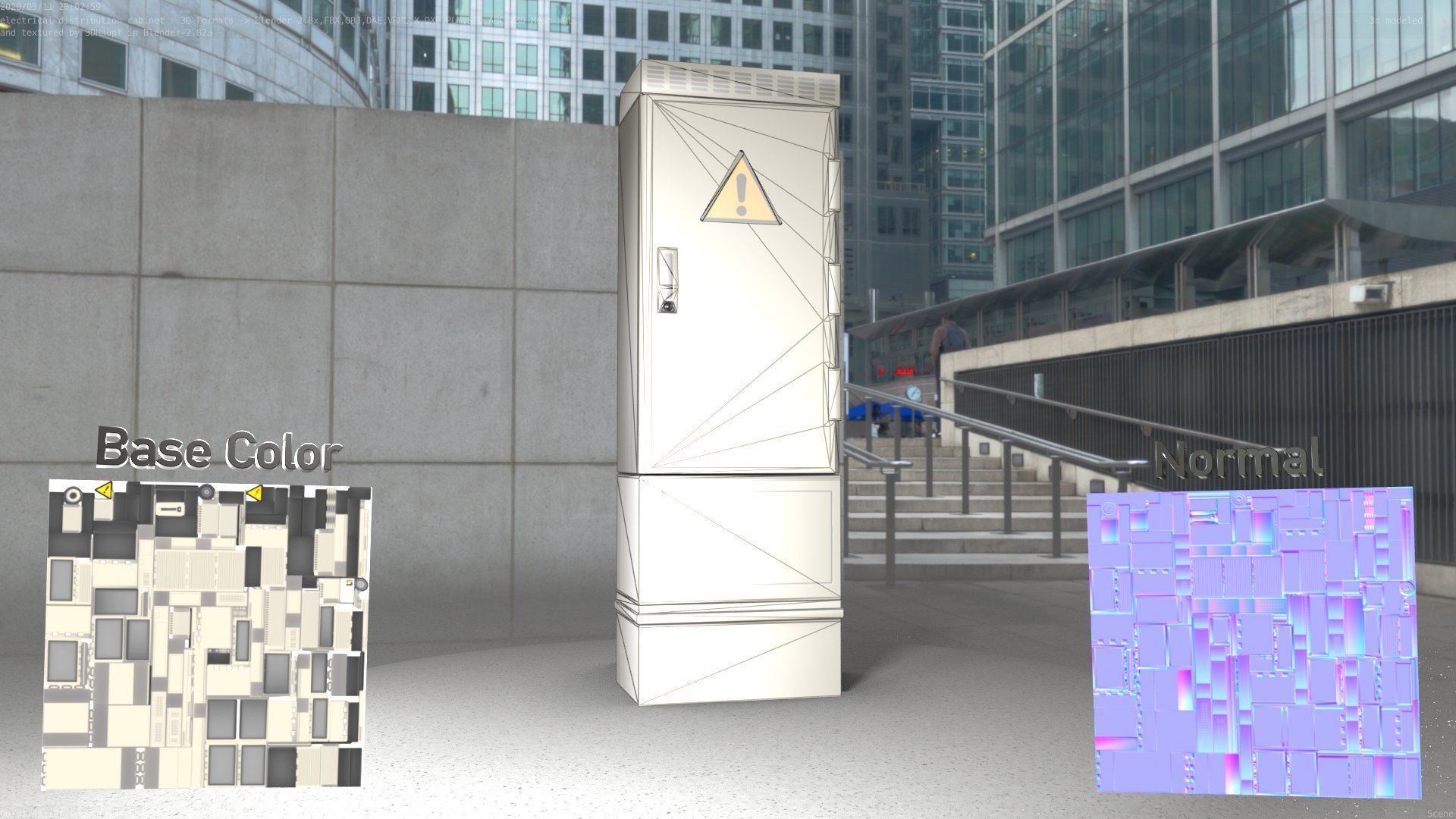 Distribution-Cabinet 25 Low-poly 3D model_1