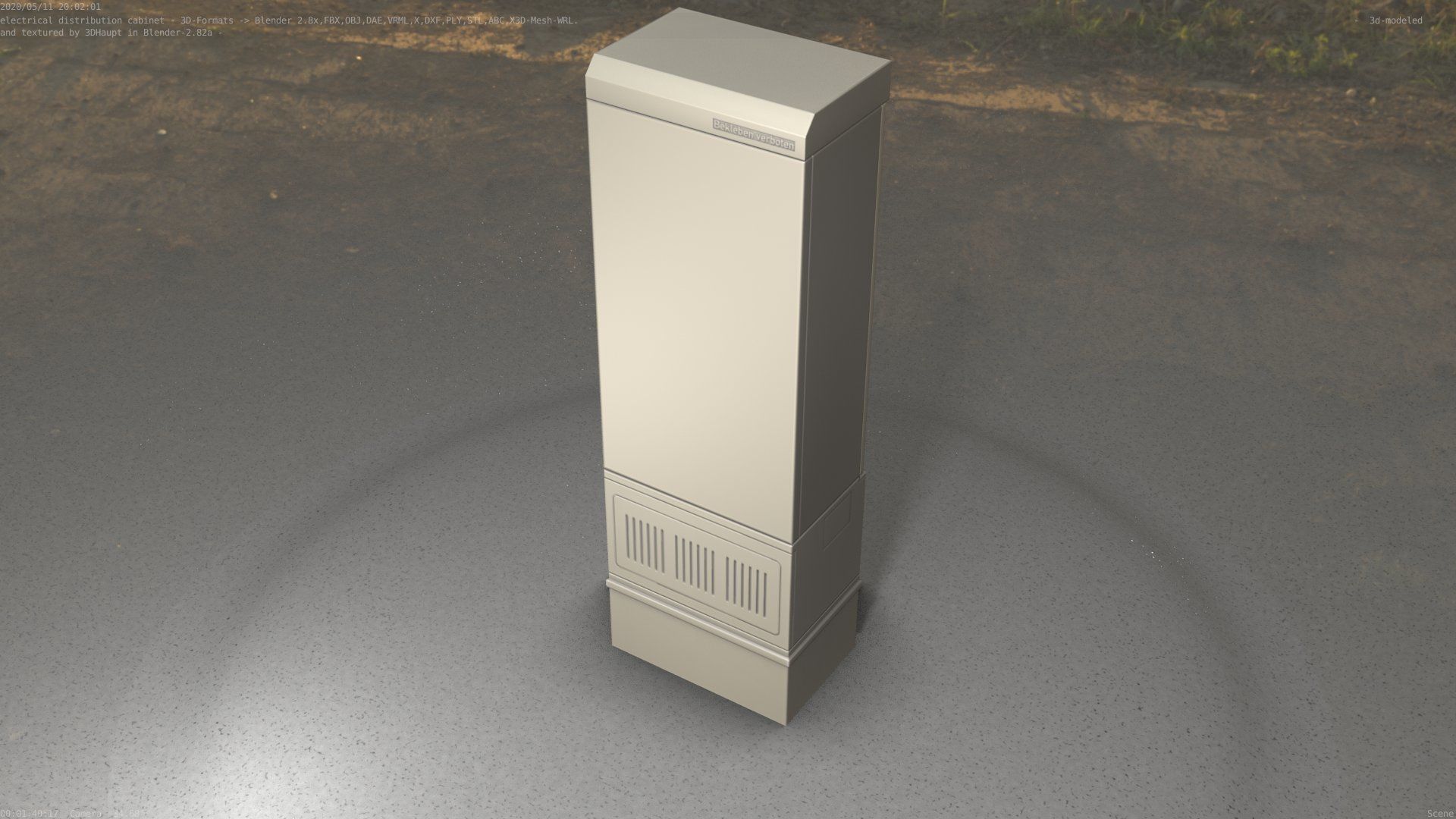 Distribution-Cabinet 25 Low-poly 3D model_24