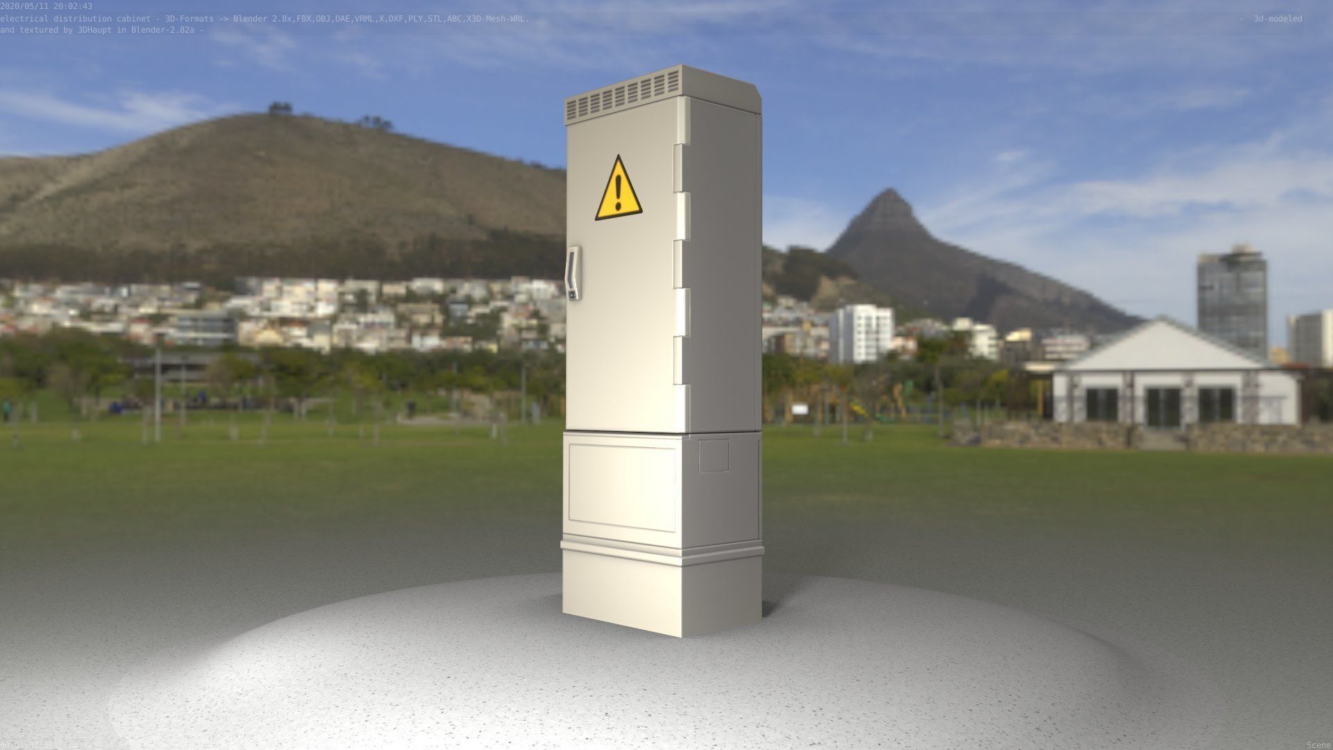 Distribution-Cabinet 25 Low-poly 3D model_71