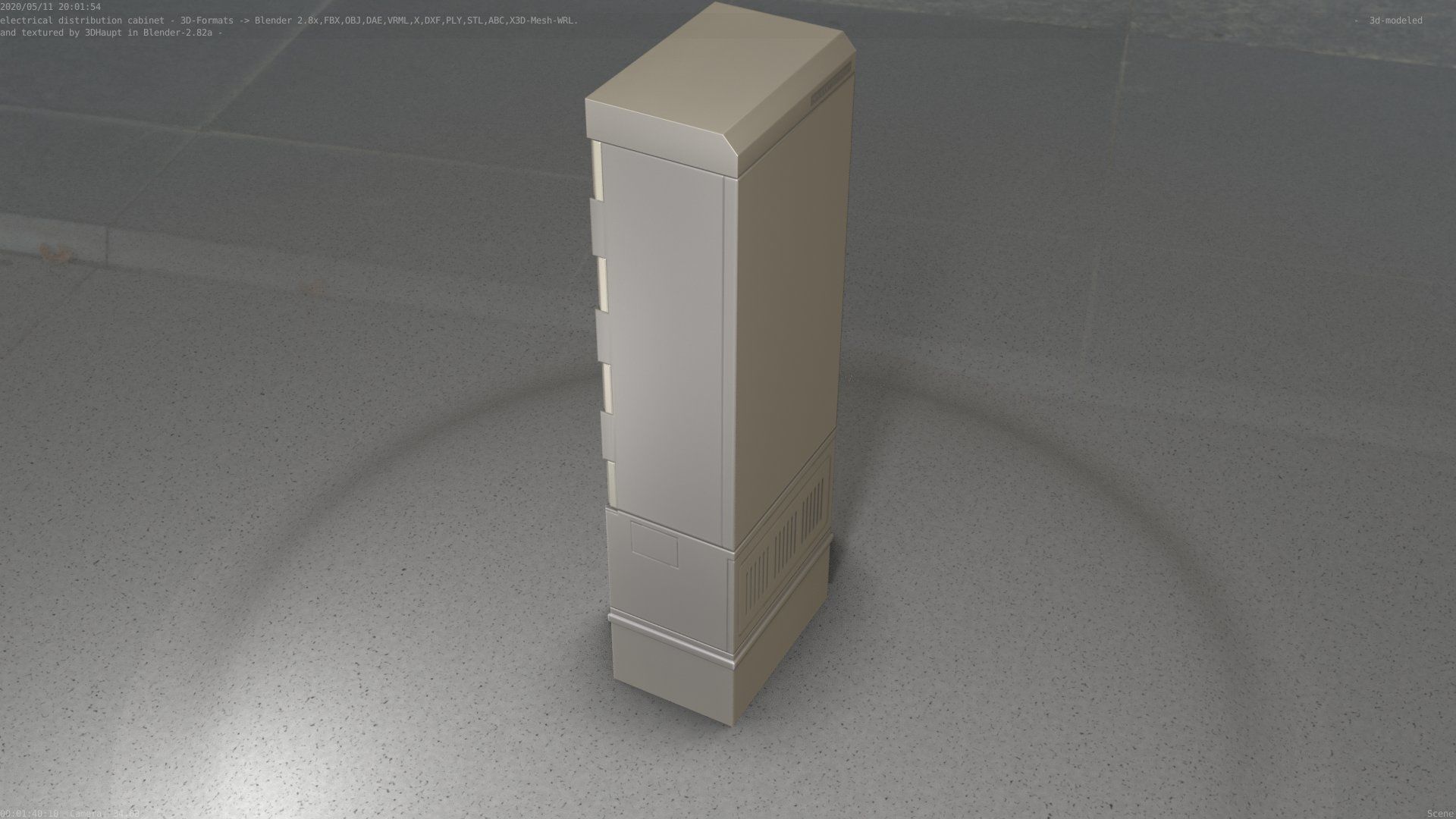 Distribution-Cabinet 25 Low-poly 3D model_17