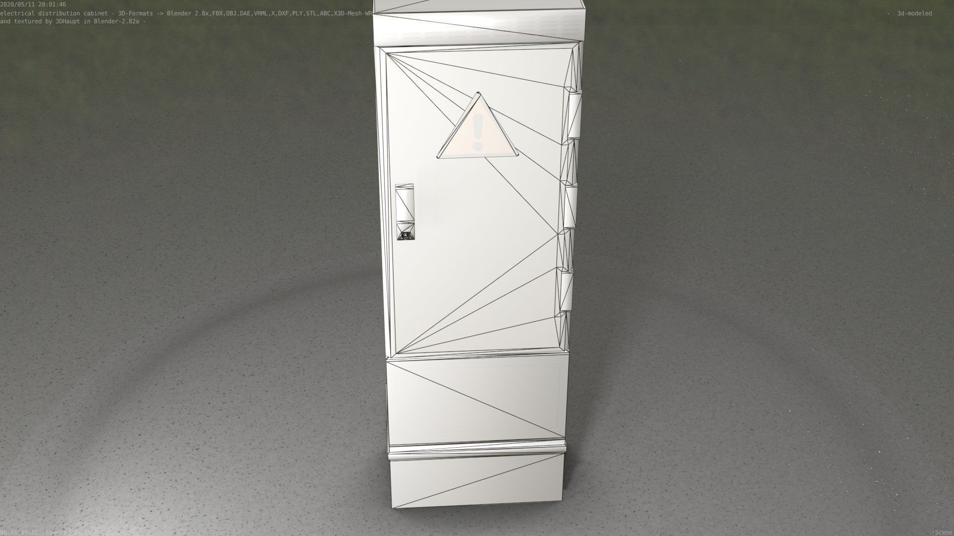 Distribution-Cabinet 25 Low-poly 3D model_9