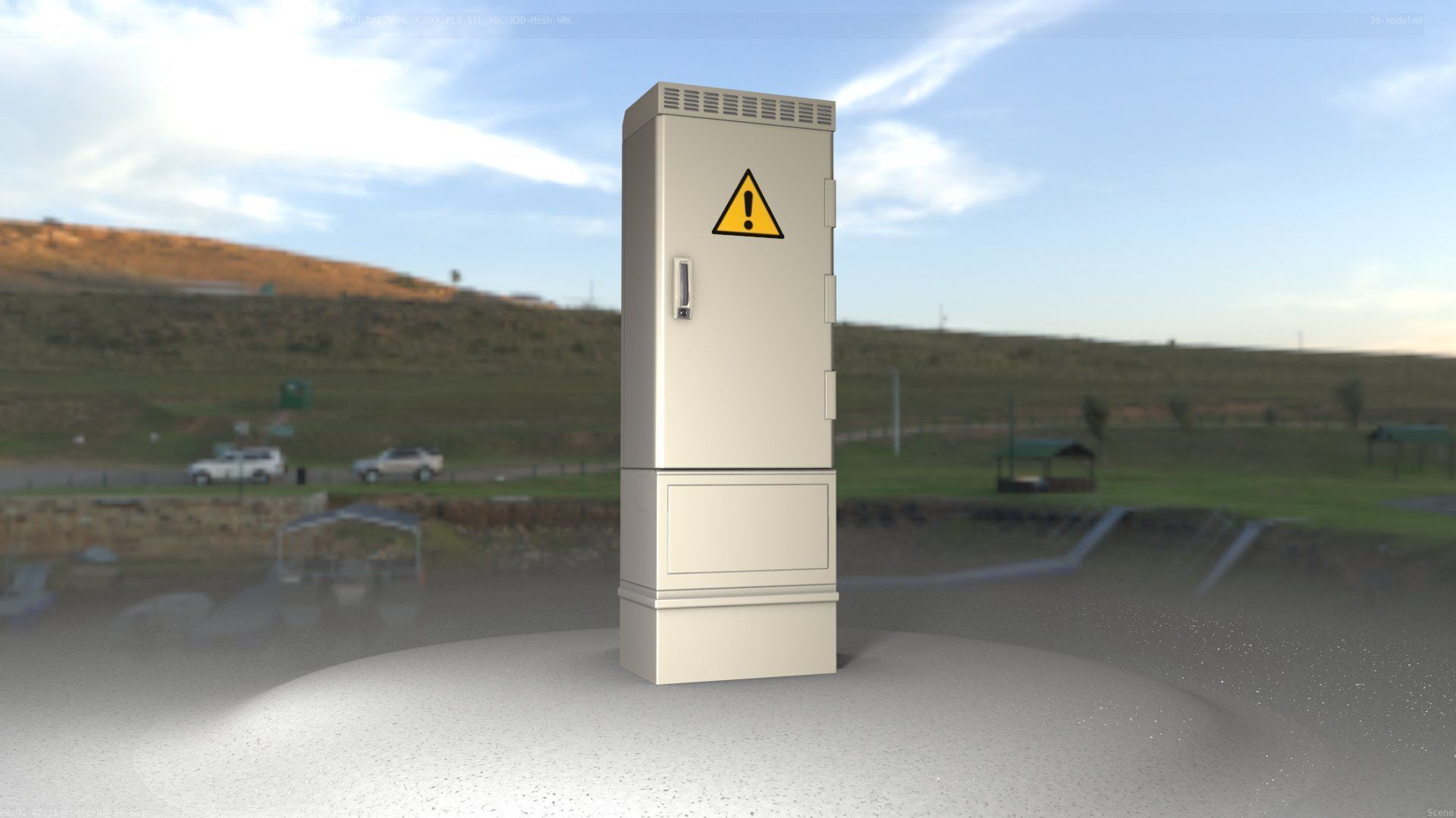 Distribution-Cabinet 25 Low-poly 3D model_66
