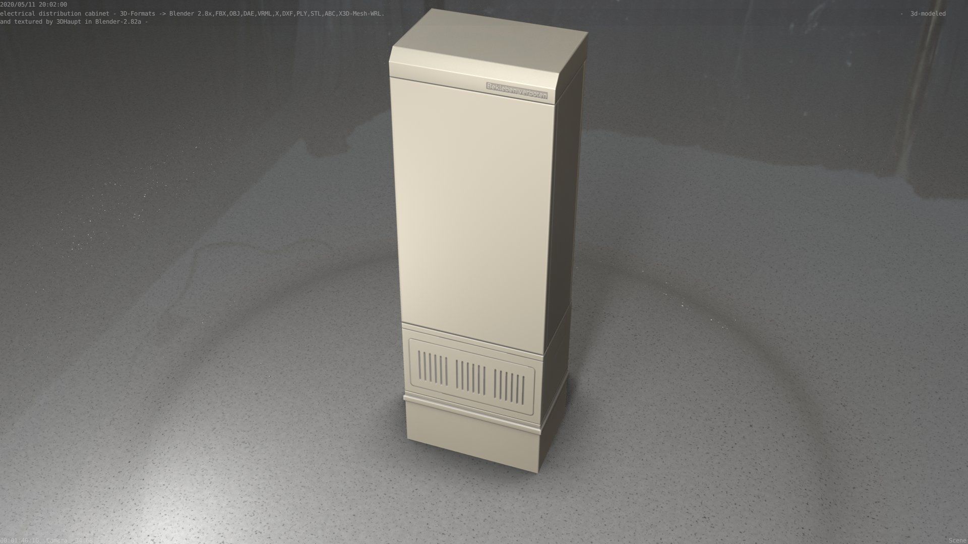 Distribution-Cabinet 25 Low-poly 3D model_23