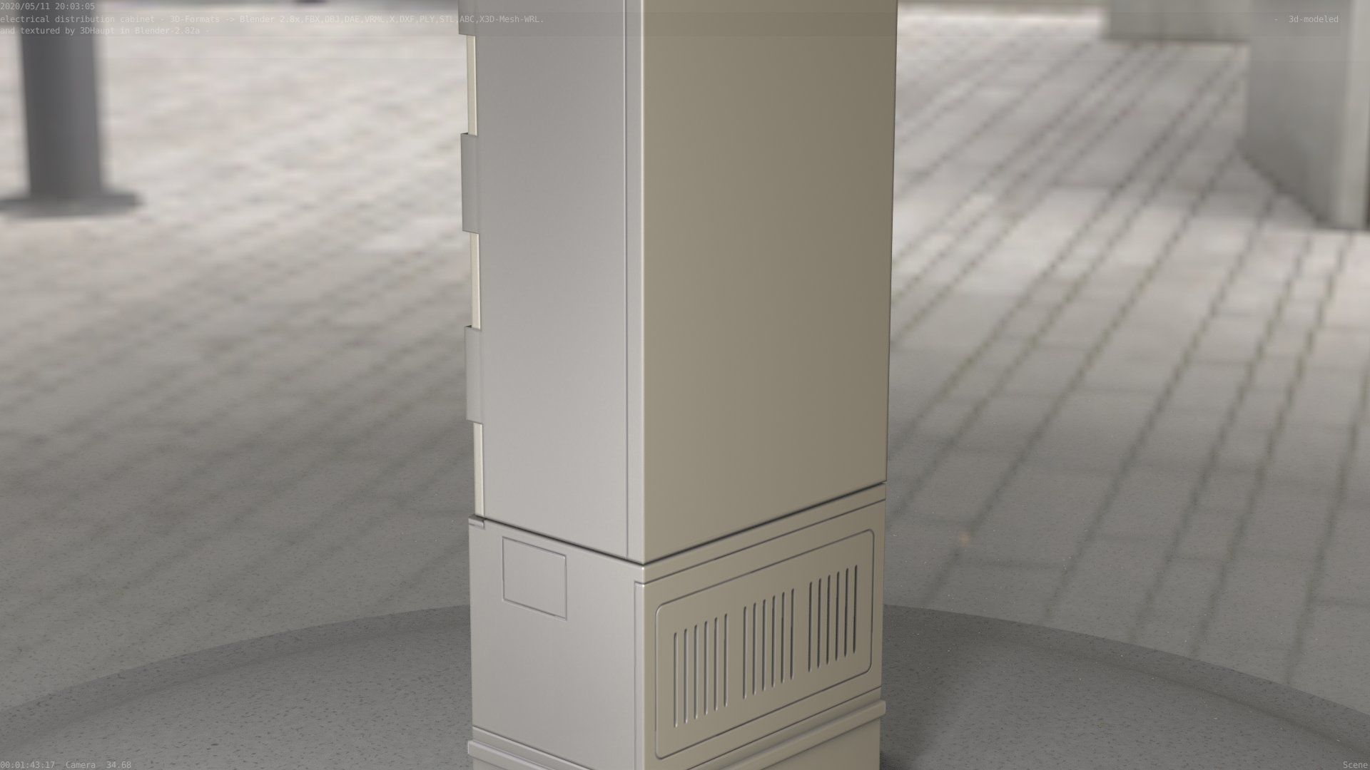 Distribution-Cabinet 25 Low-poly 3D model_89