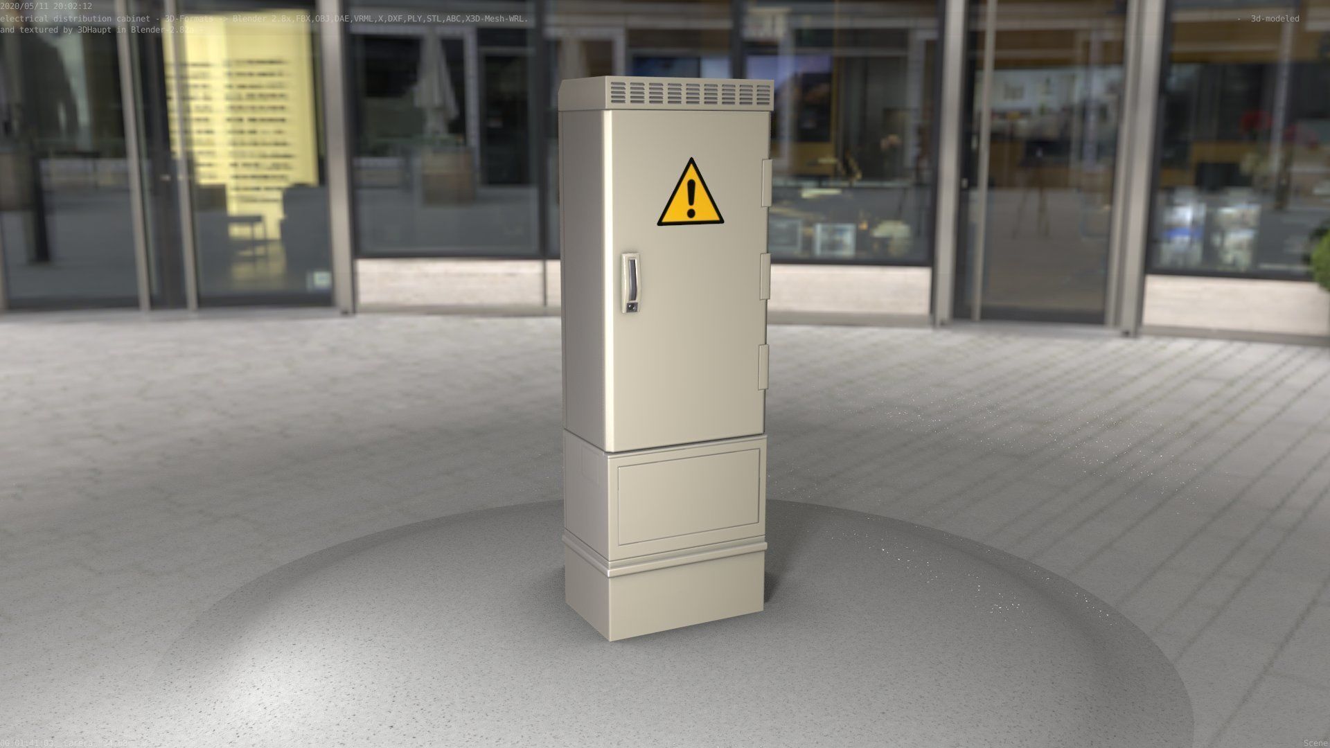 Distribution-Cabinet 25 Low-poly 3D model_34
