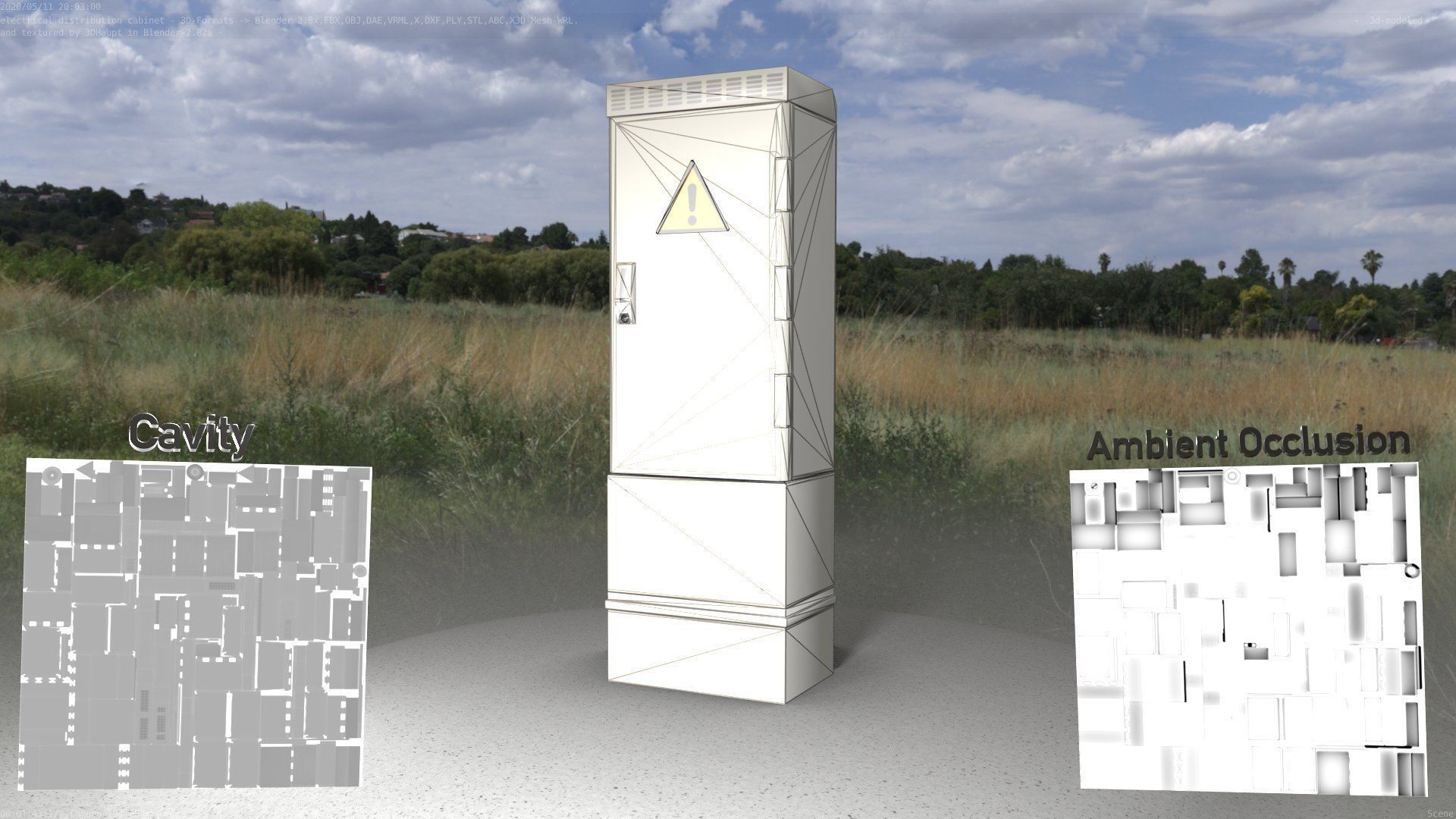 Distribution-Cabinet 25 Low-poly 3D model_3