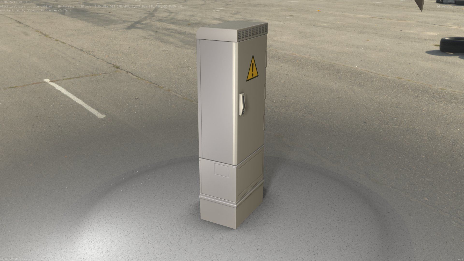 Distribution-Cabinet 25 Low-poly 3D model_31