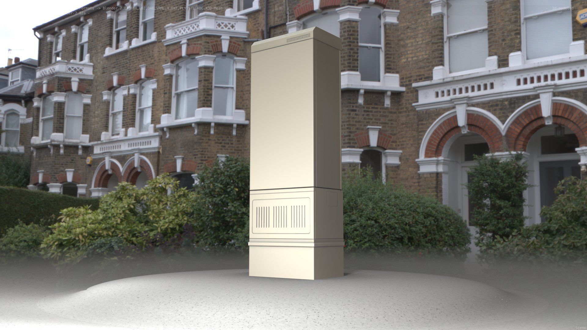 Distribution-Cabinet 25 Low-poly 3D model_56