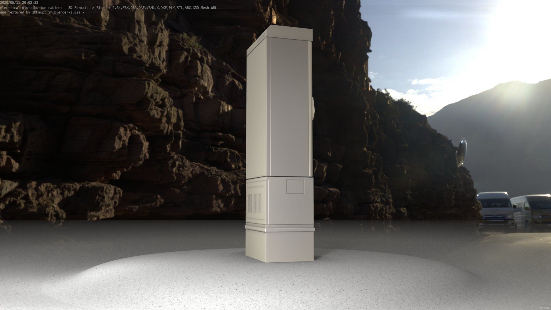 Distribution-Cabinet 25 Low-poly 3D model_59