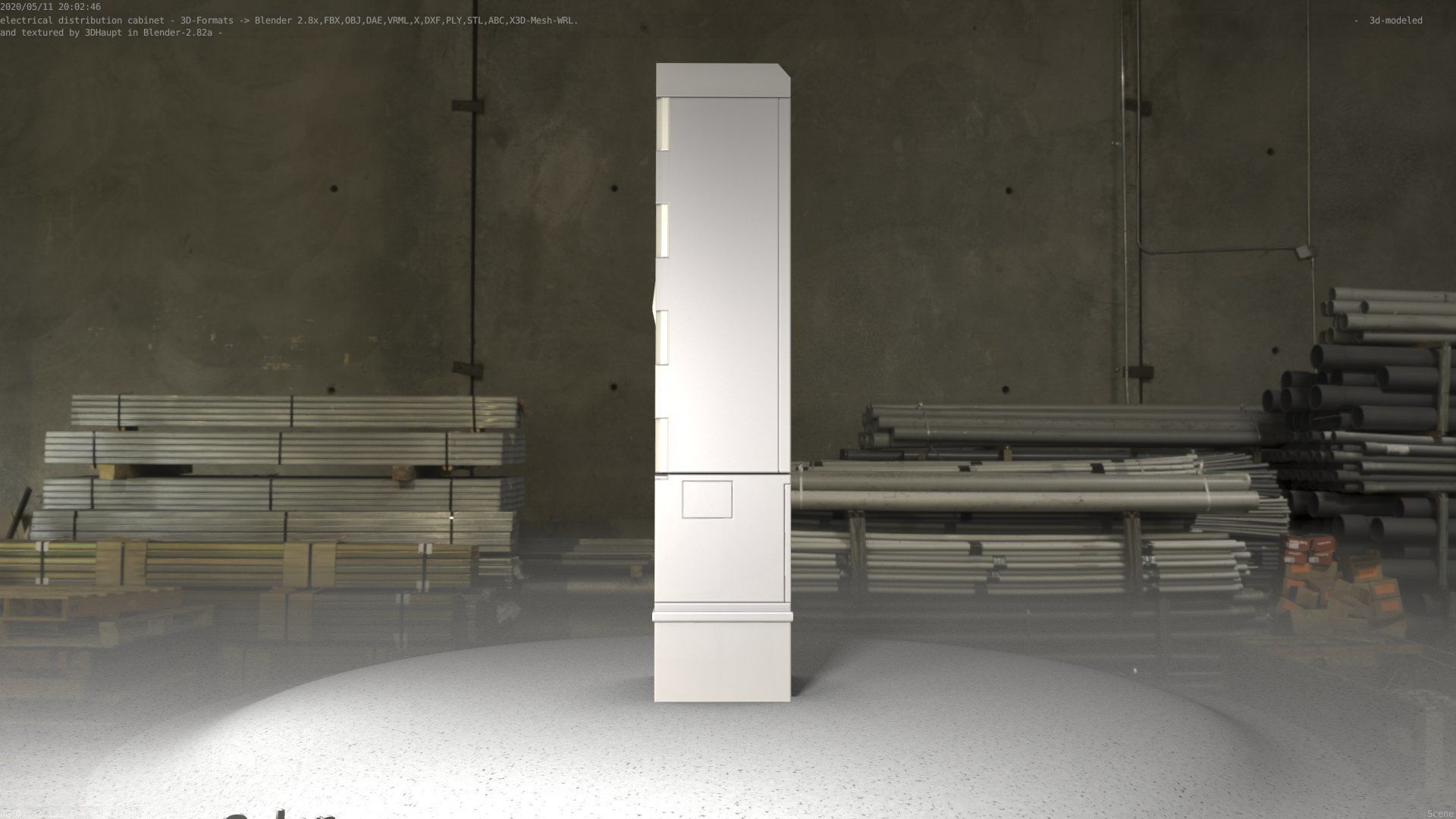 Distribution-Cabinet 25 Low-poly 3D model_74
