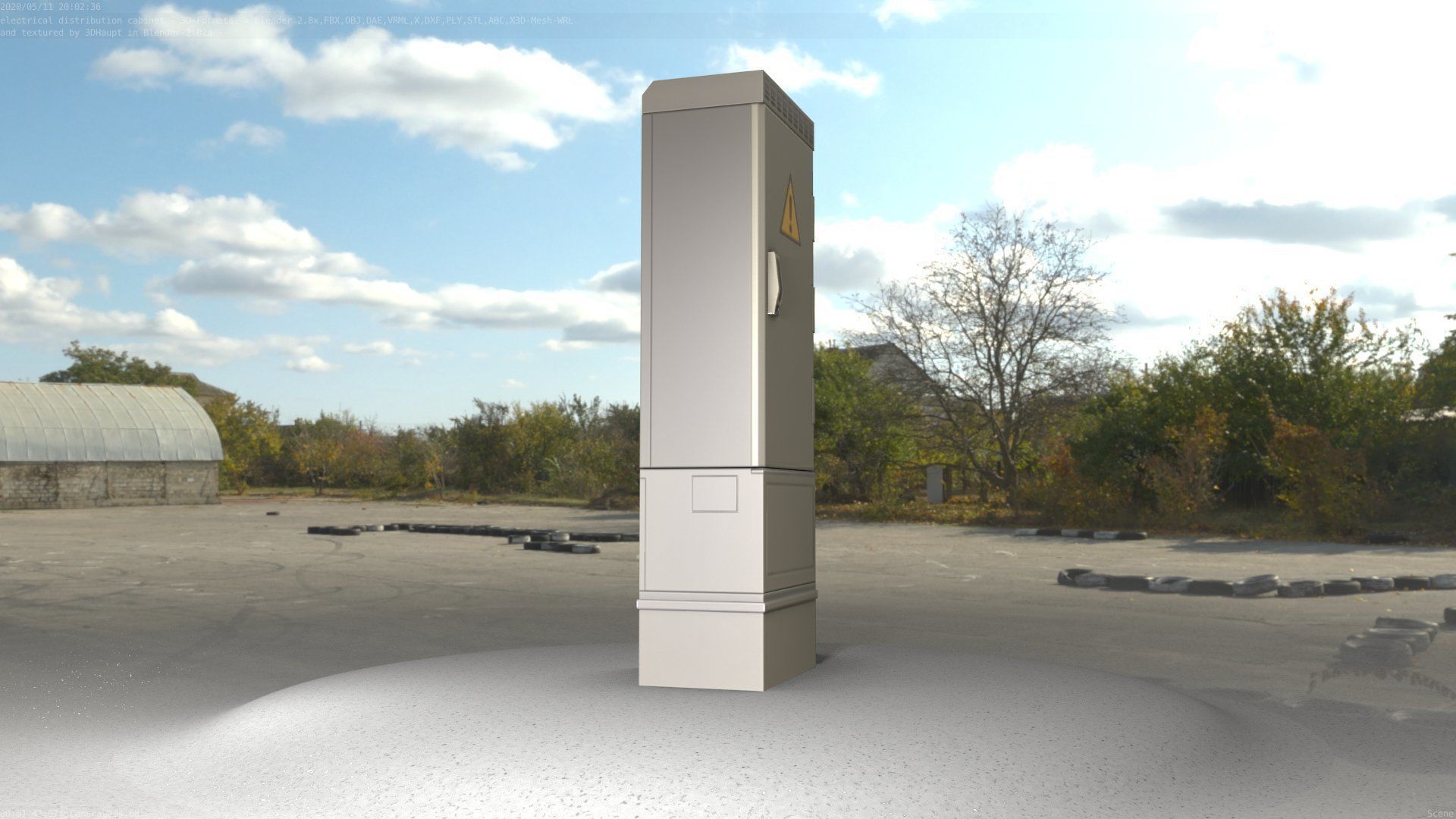 Distribution-Cabinet 25 Low-poly 3D model_62