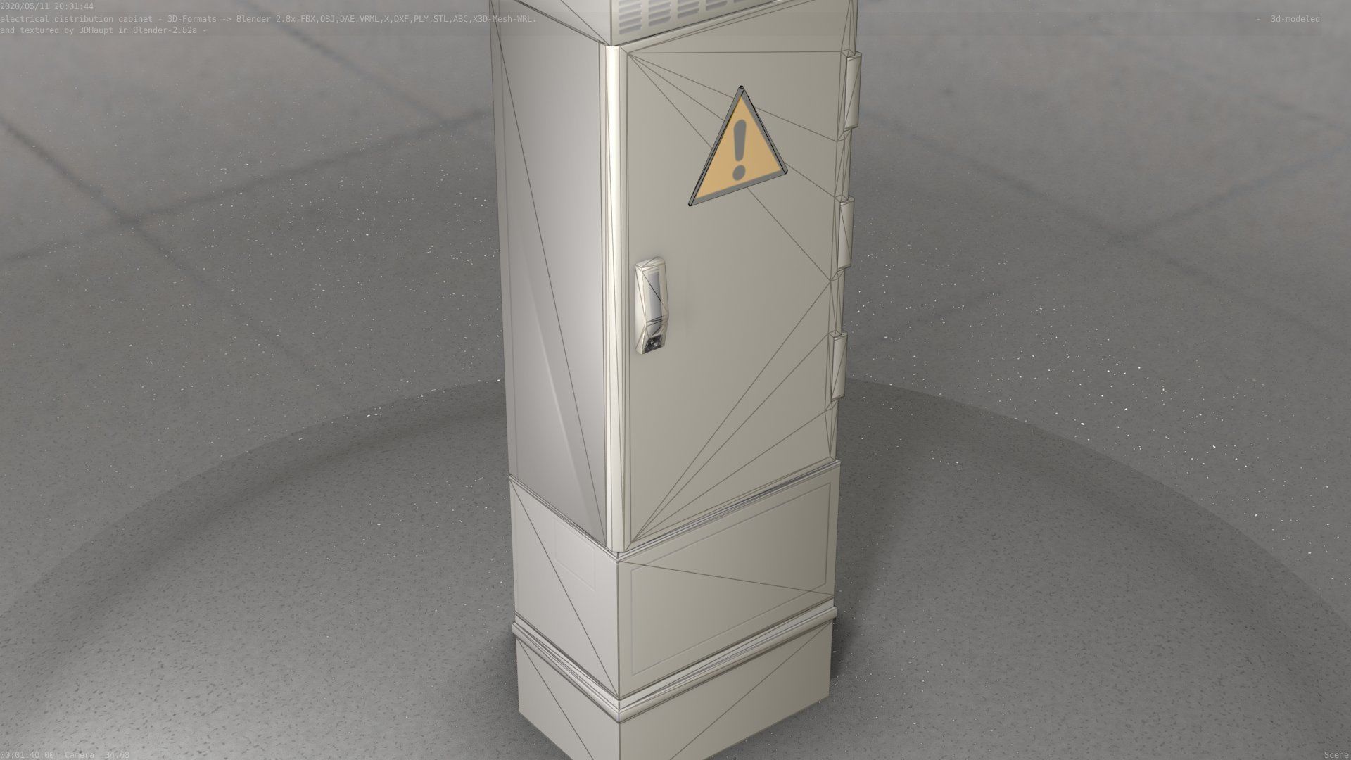 Distribution-Cabinet 25 Low-poly 3D model_7