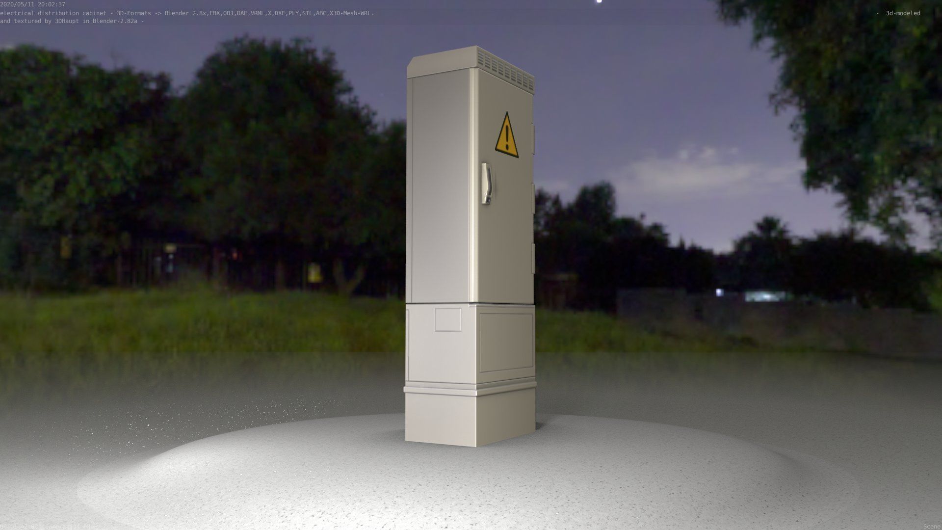 Distribution-Cabinet 25 Low-poly 3D model_63