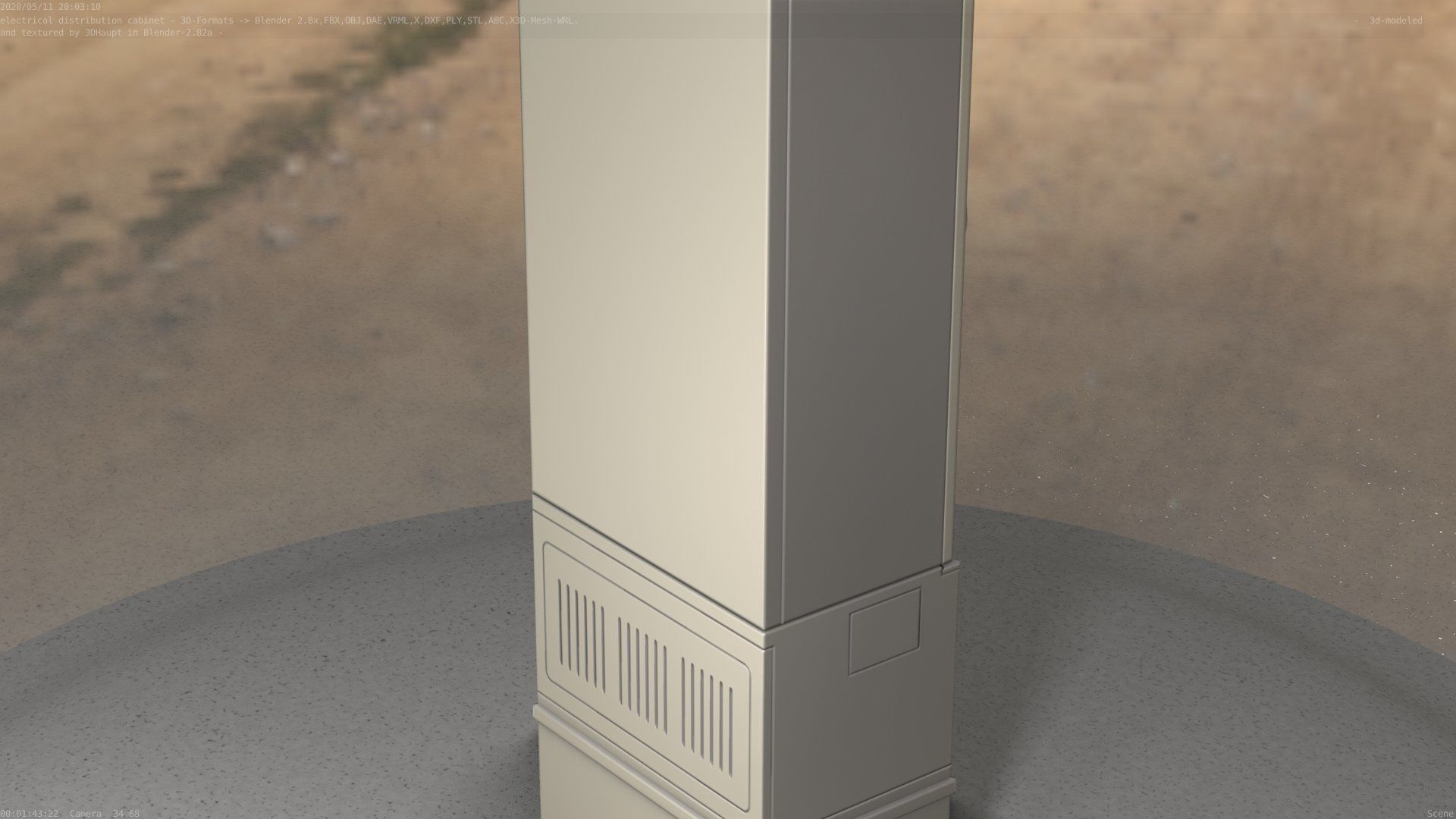 Distribution-Cabinet 25 Low-poly 3D model_94