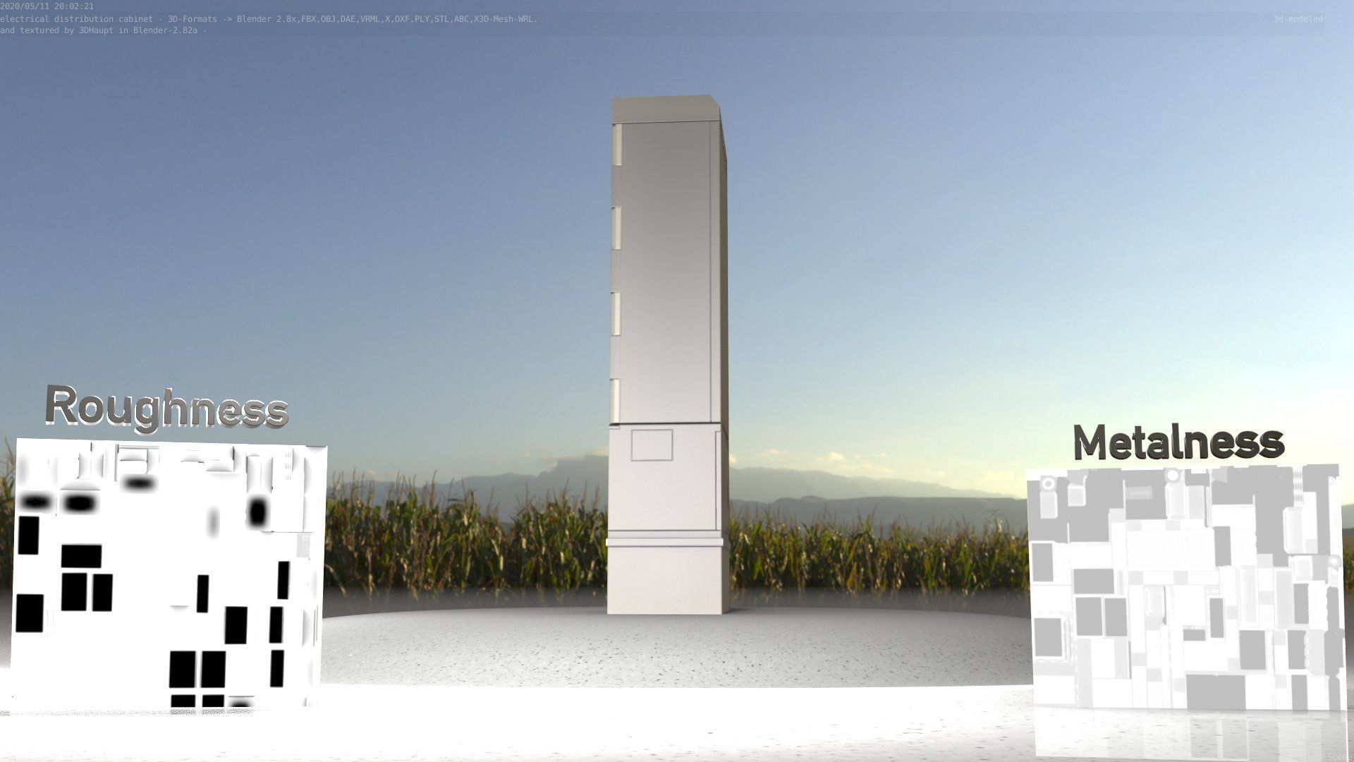 Distribution-Cabinet 25 Low-poly 3D model_45