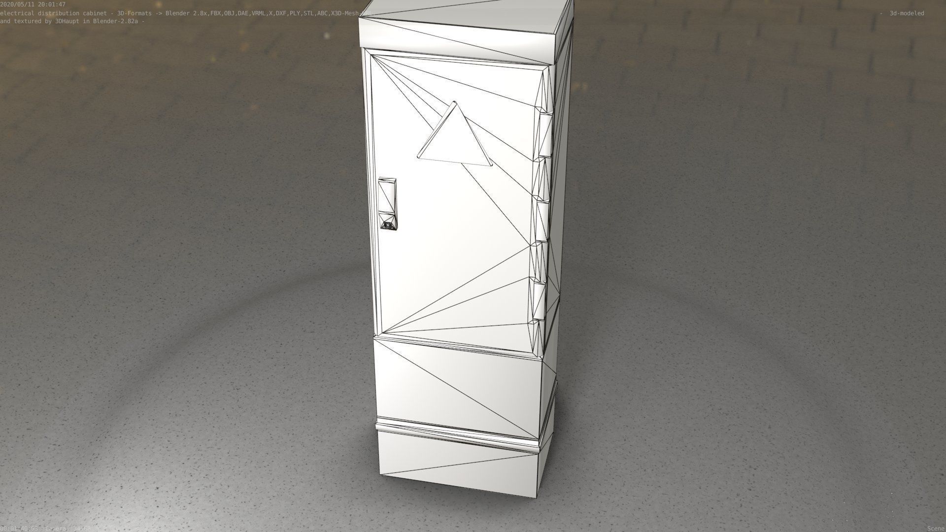 Distribution-Cabinet 25 Low-poly 3D model_11