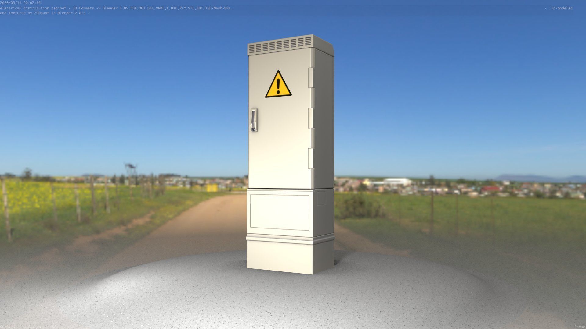 Distribution-Cabinet 25 Low-poly 3D model_39