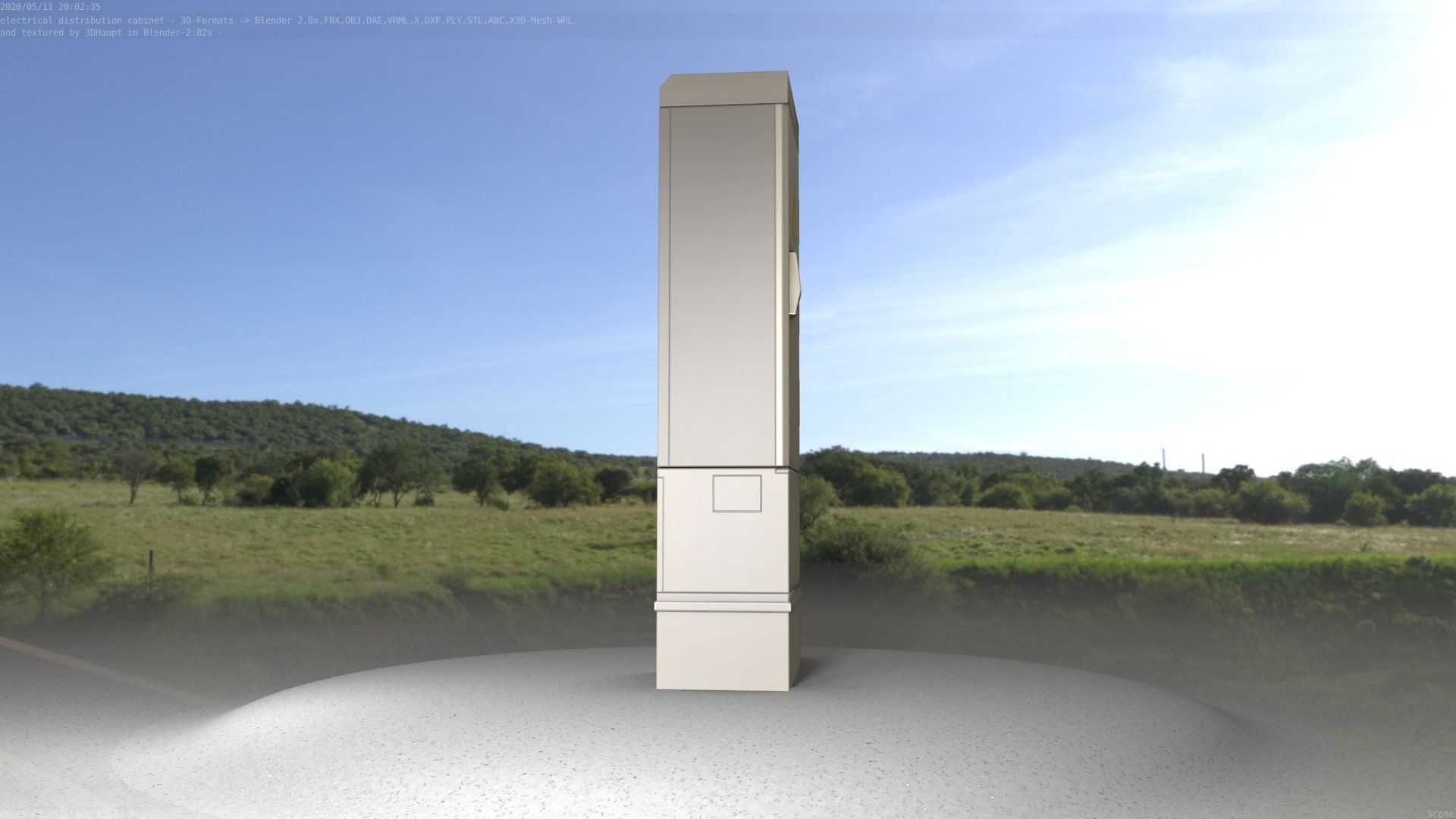 Distribution-Cabinet 25 Low-poly 3D model_61