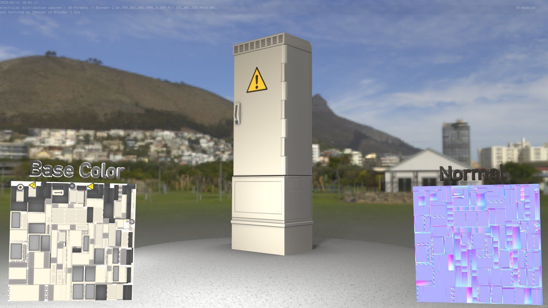 Distribution-Cabinet 25 Low-poly 3D model_40