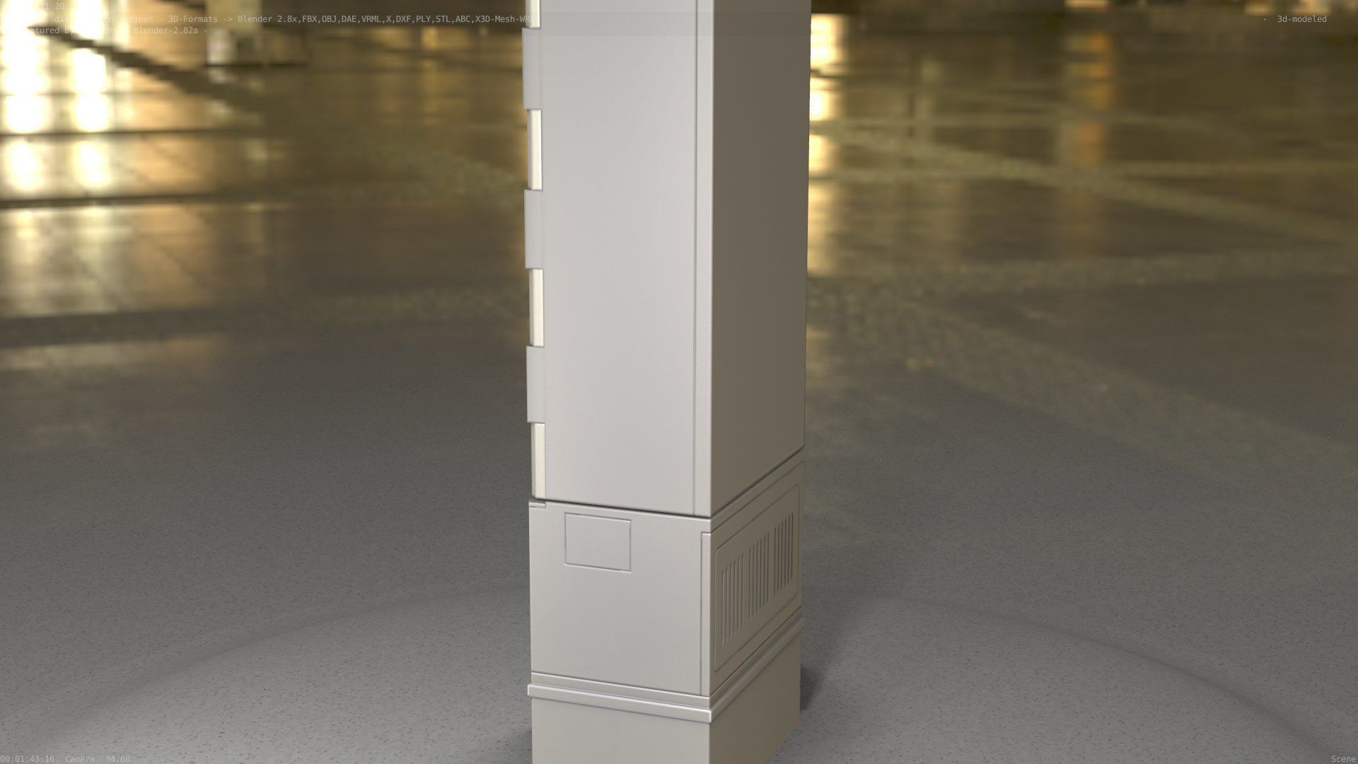 Distribution-Cabinet 25 Low-poly 3D model_88