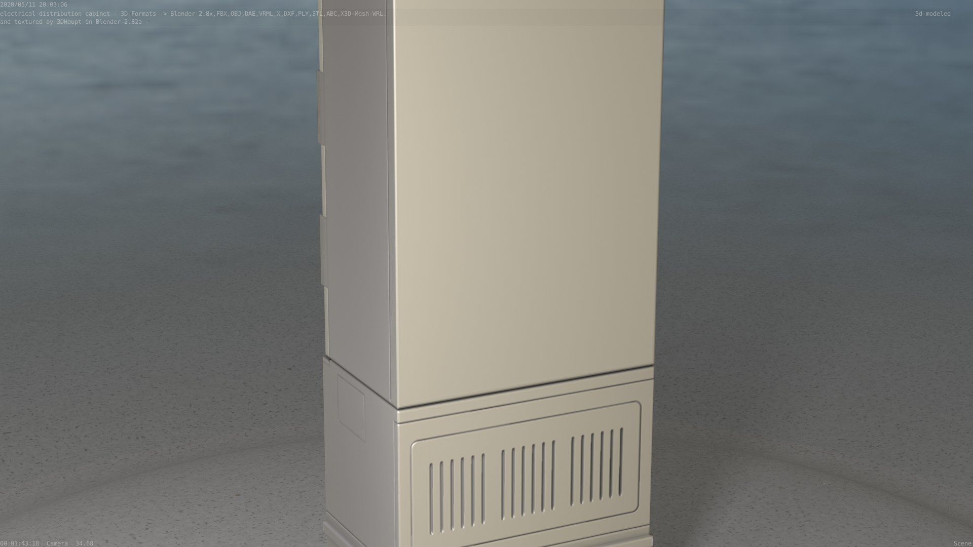 Distribution-Cabinet 25 Low-poly 3D model_90