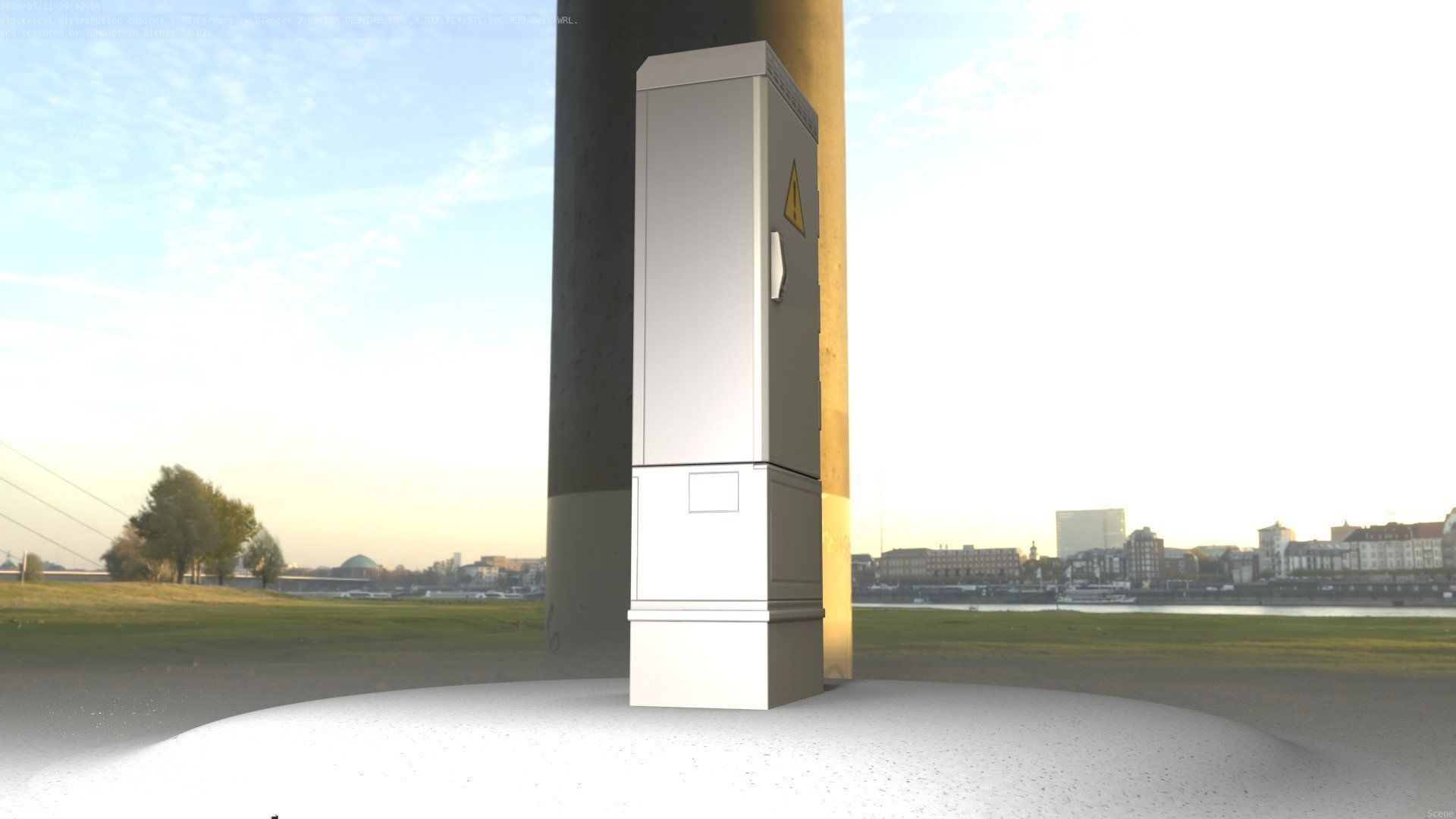 Distribution-Cabinet 25 Low-poly 3D model_86
