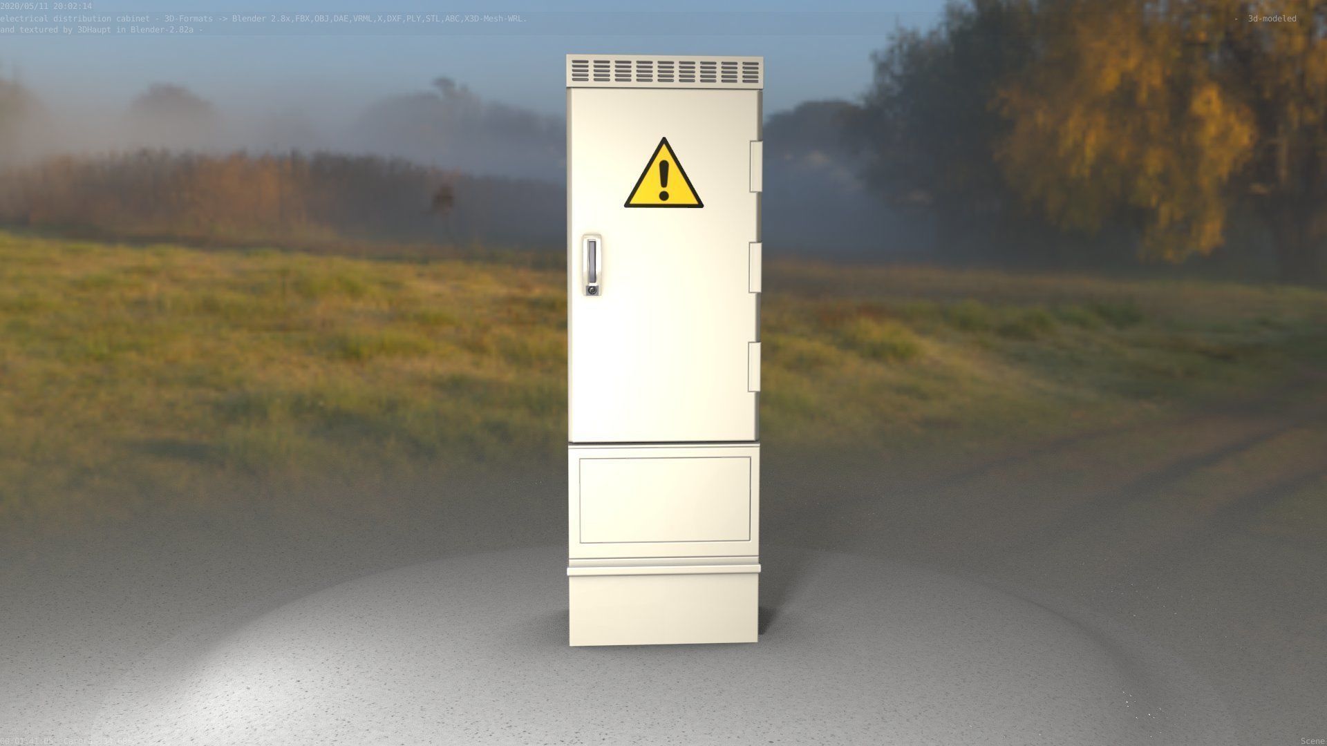 Distribution-Cabinet 25 Low-poly 3D model_36