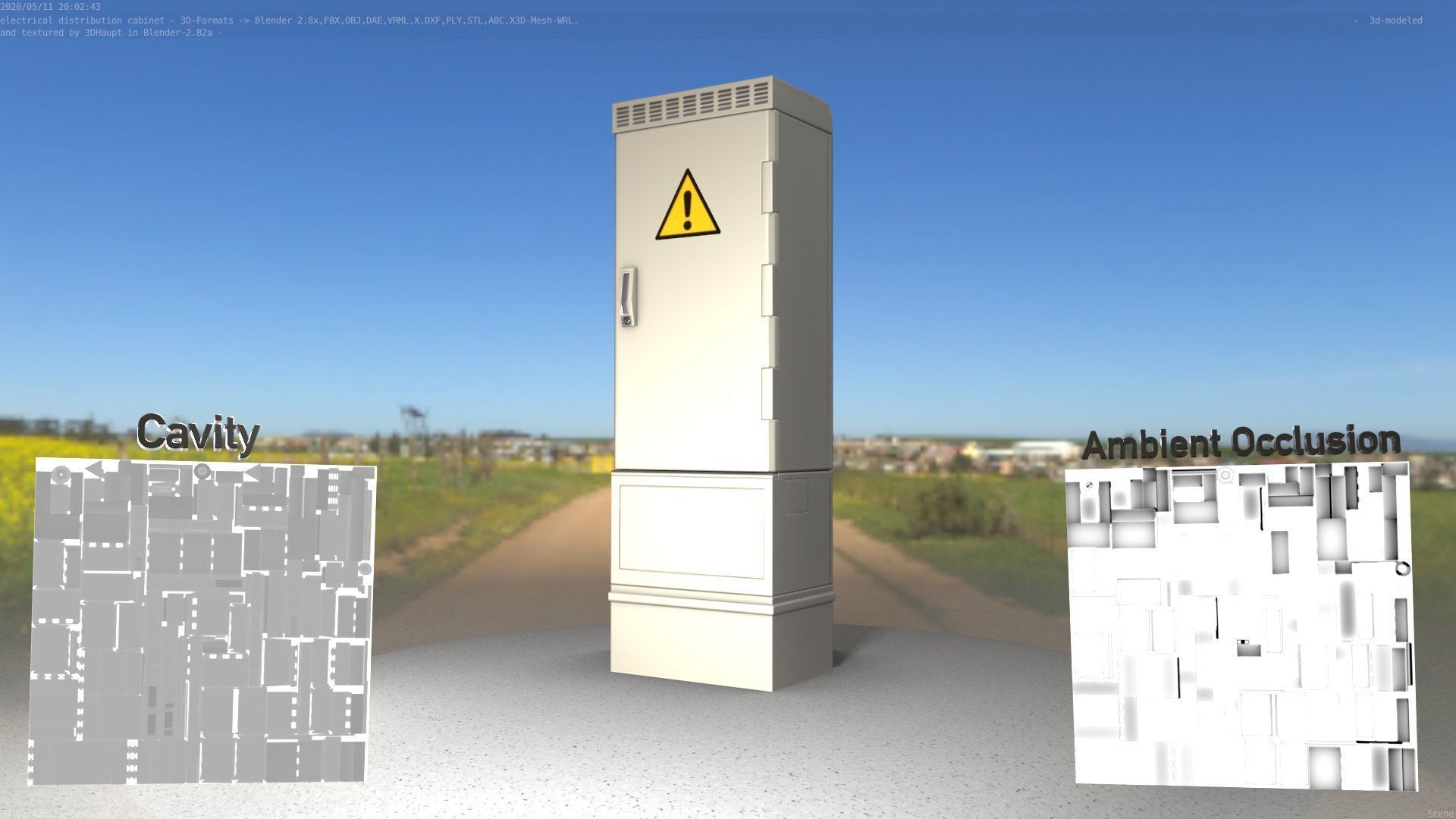 Distribution-Cabinet 25 Low-poly 3D model_70