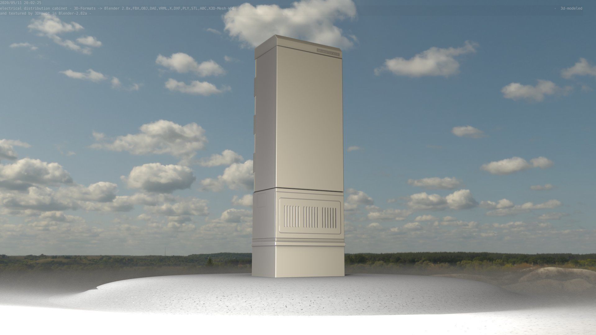 Distribution-Cabinet 25 Low-poly 3D model_50