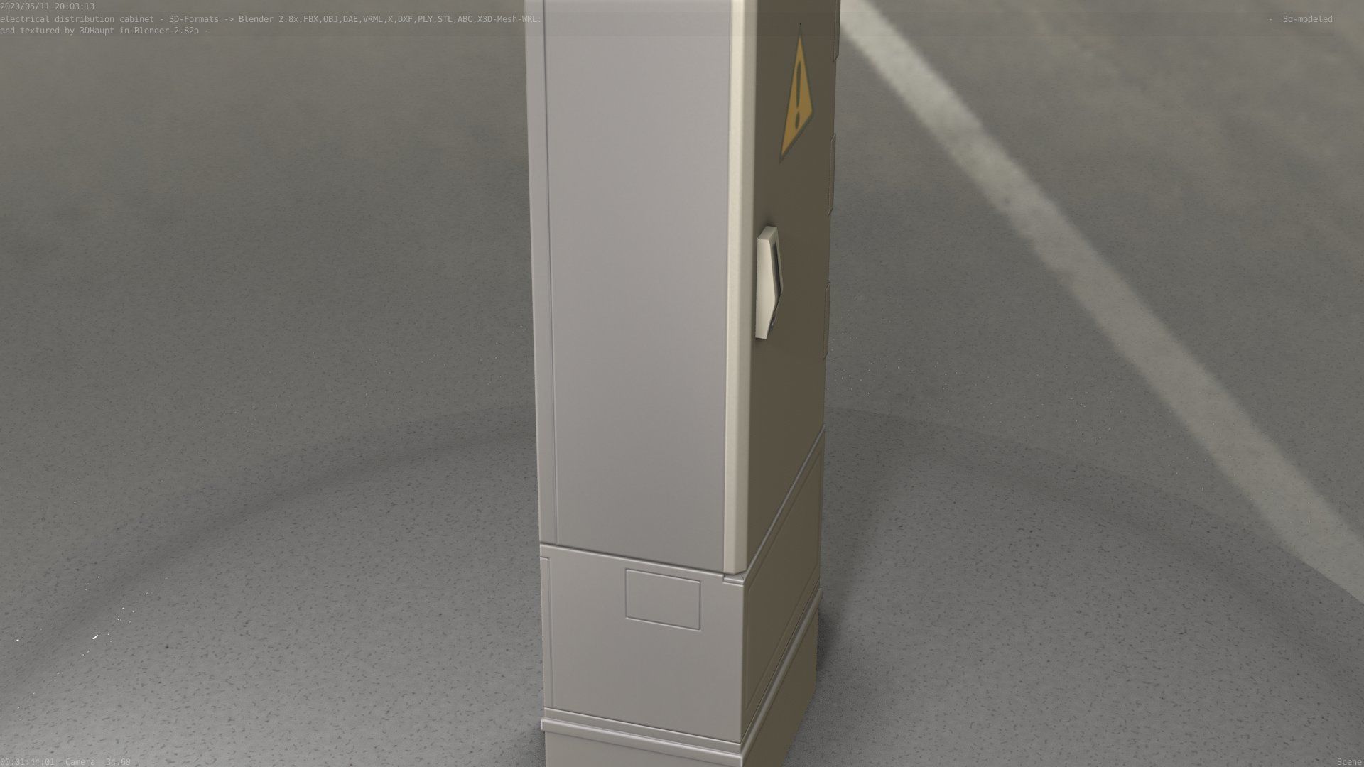 Distribution-Cabinet 25 Low-poly 3D model_97