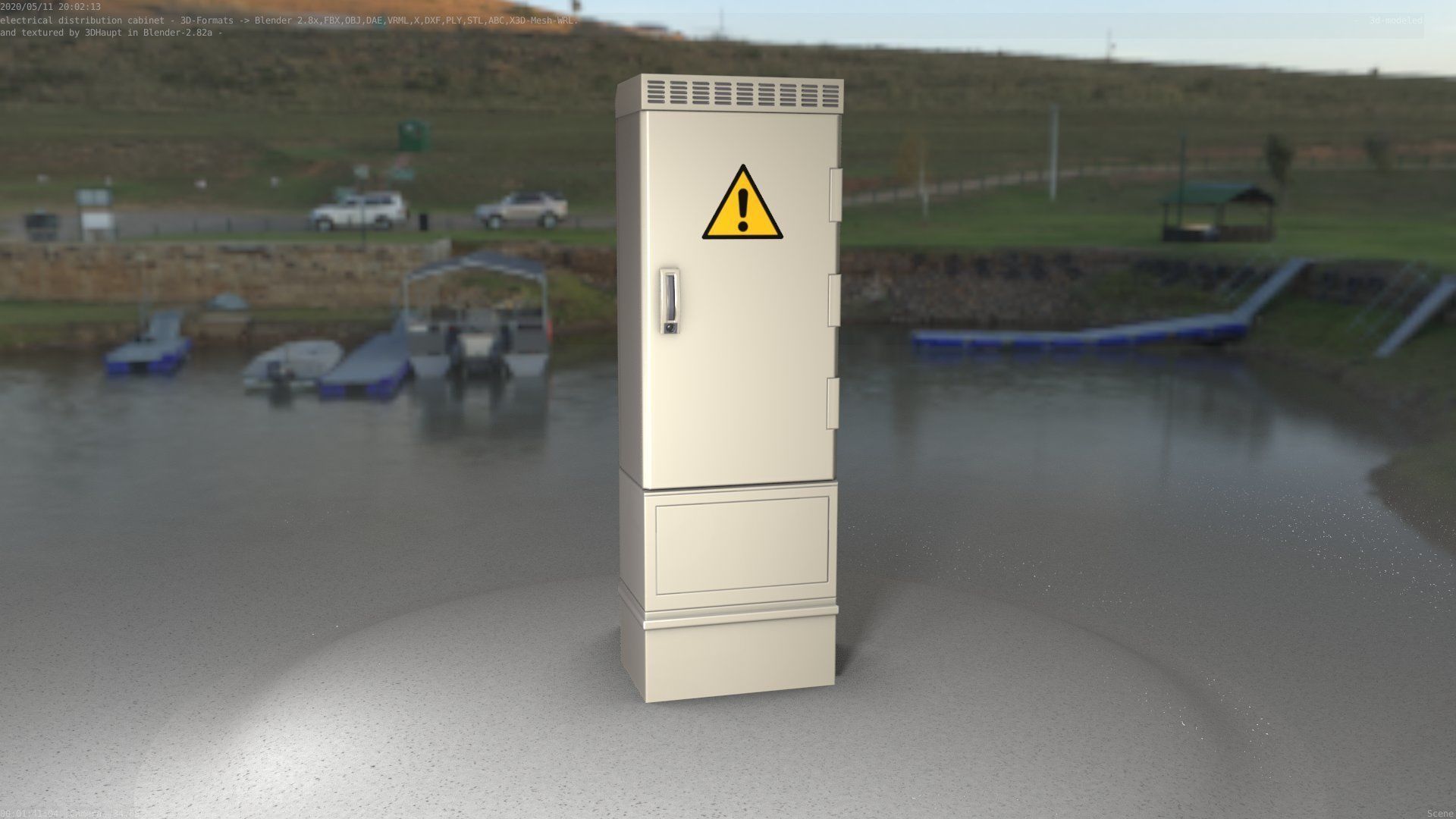 Distribution-Cabinet 25 Low-poly 3D model_35