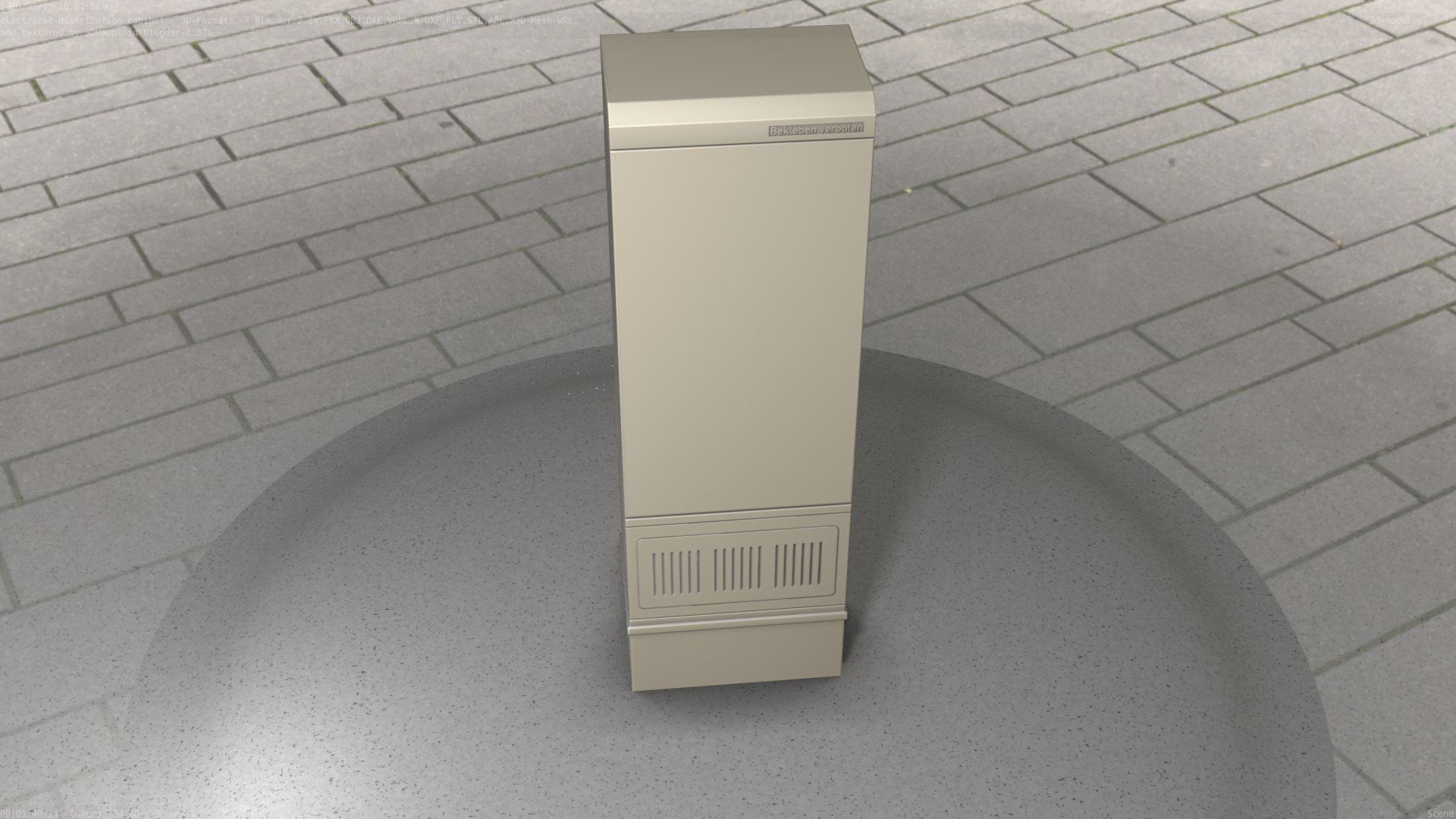 Distribution-Cabinet 25 Low-poly 3D model_21