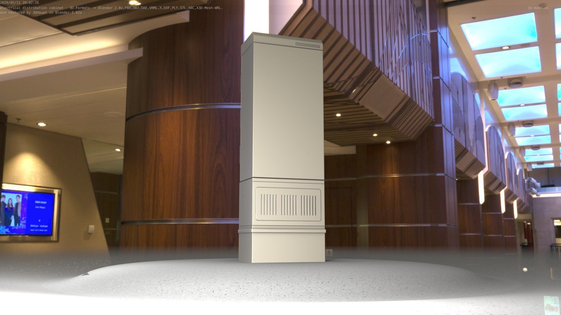 Distribution-Cabinet 25 Low-poly 3D model_51