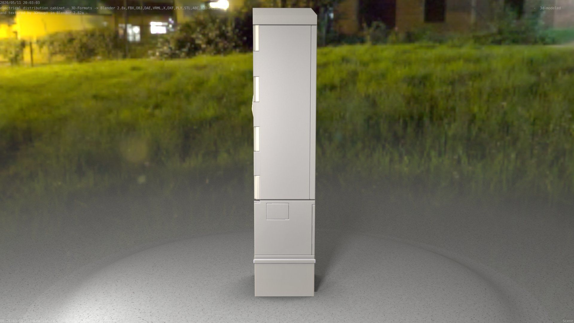 Distribution-Cabinet 25 Low-poly 3D model_6