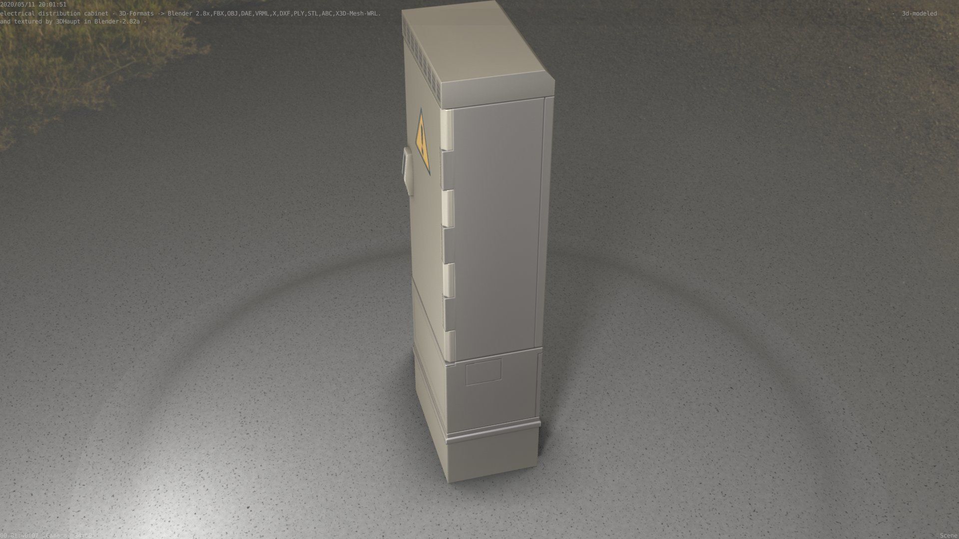 Distribution-Cabinet 25 Low-poly 3D model_15