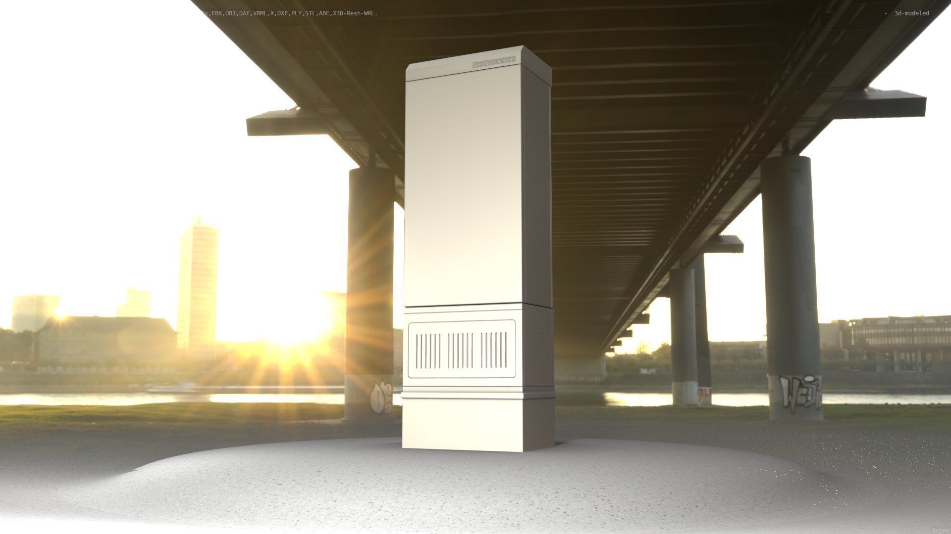 Distribution-Cabinet 25 Low-poly 3D model_55