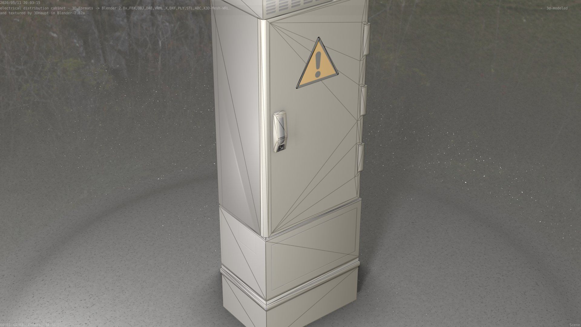 Distribution-Cabinet 25 Low-poly 3D model_99
